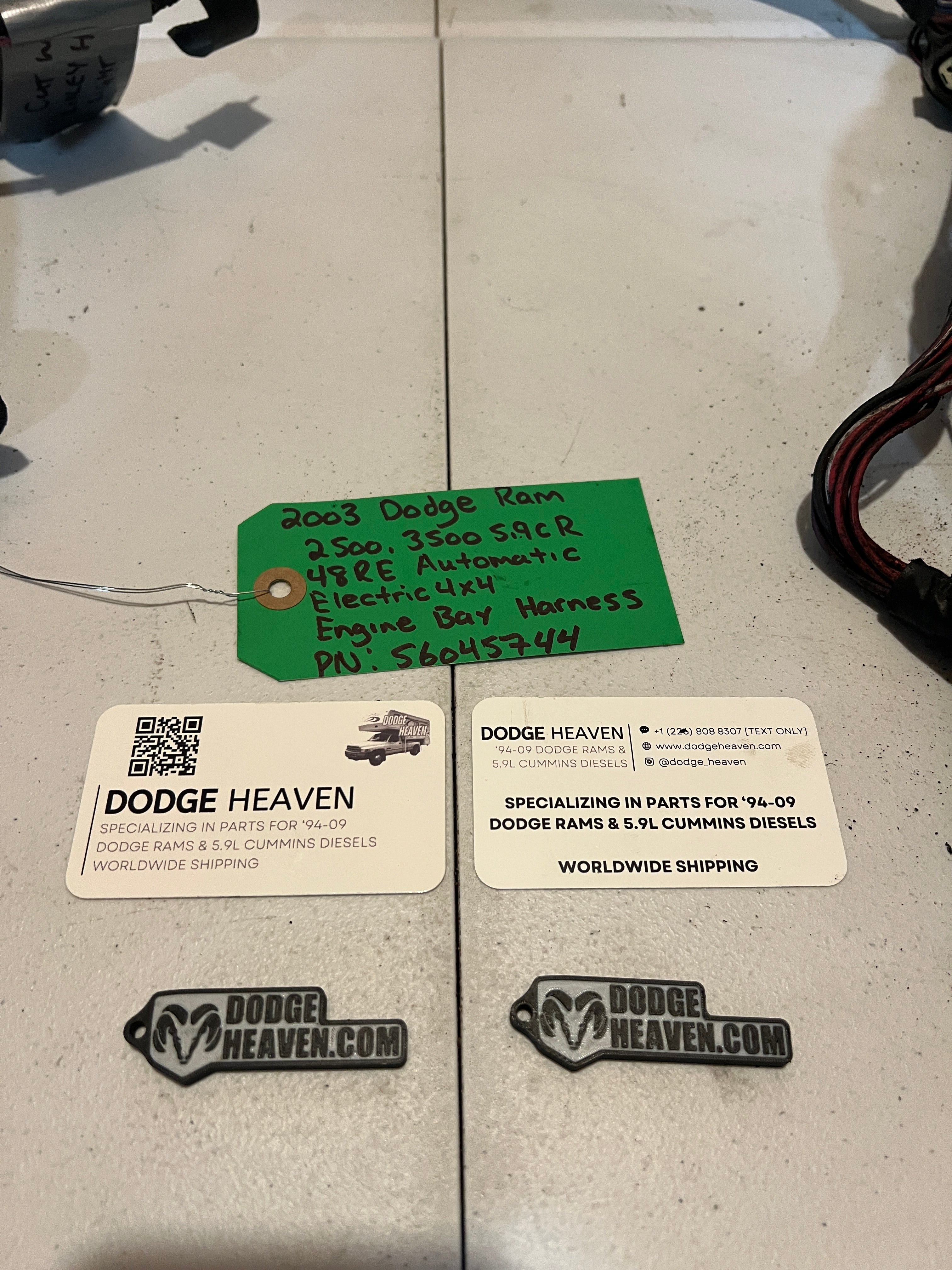 2003-2003 Dodge Ram 2500 3500 5.9L Cummins Auto Engine bay Wiring Harness