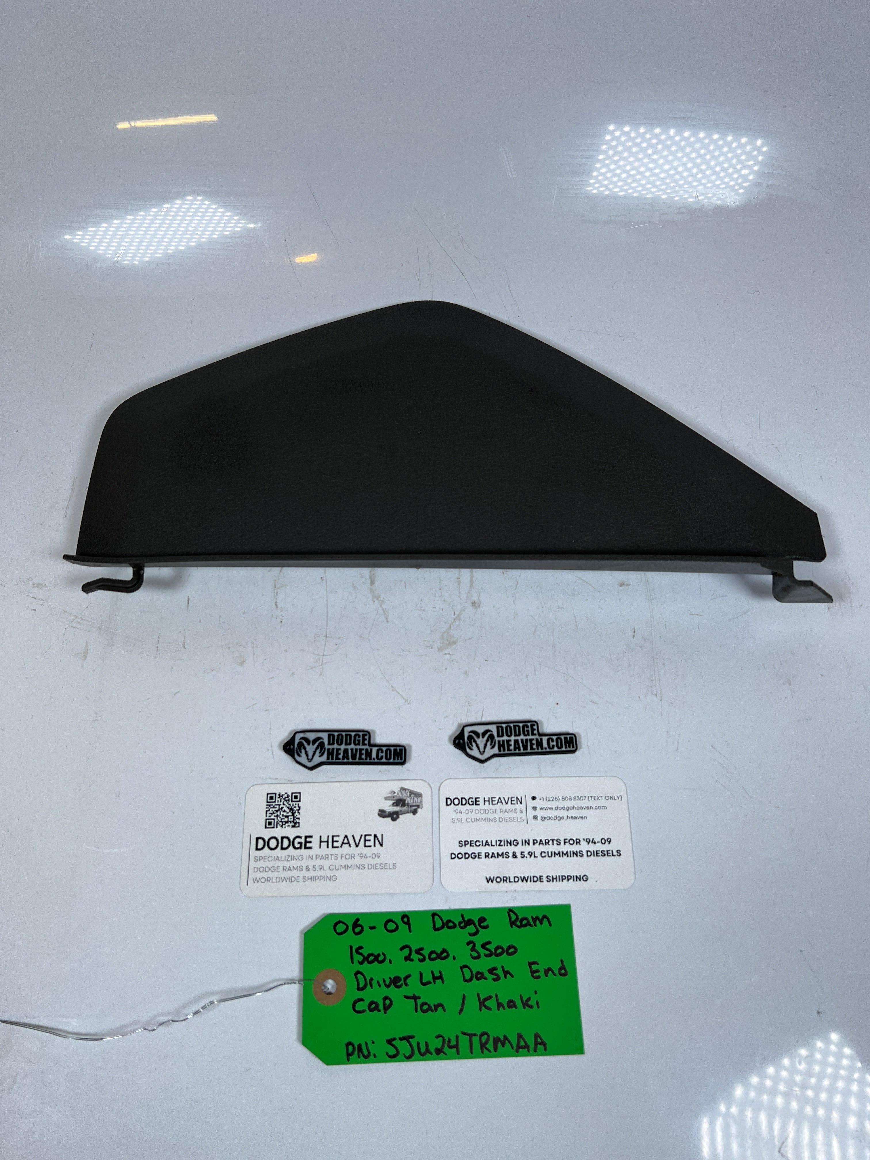 2006-2009 Dodge Ram 1500-3500 Driver LH Dash End Cap Trim / Panel Tan / Khaki