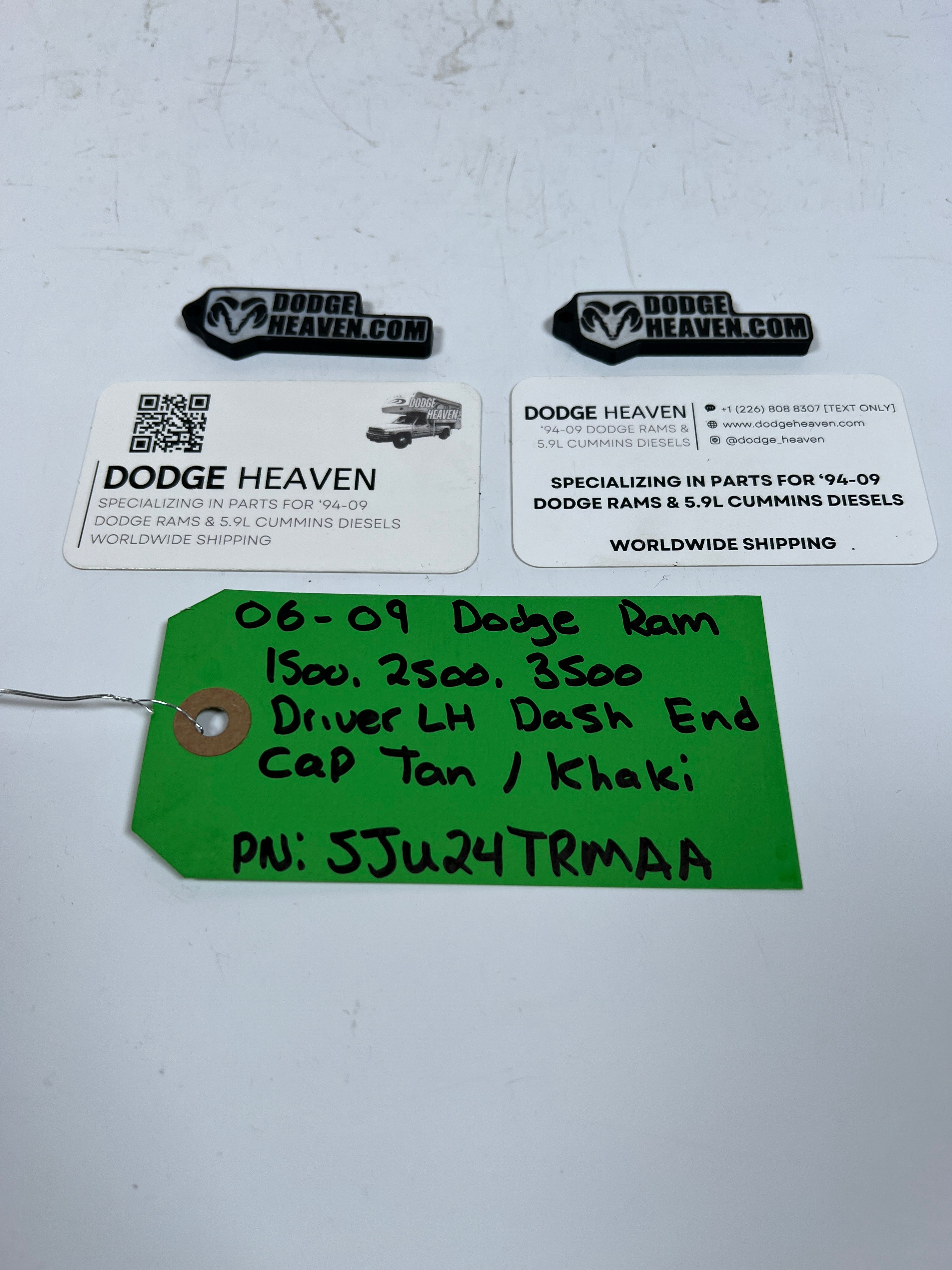 2006-2009 Dodge Ram 1500-3500 Driver LH Dash End Cap Trim / Panel Tan / Khaki