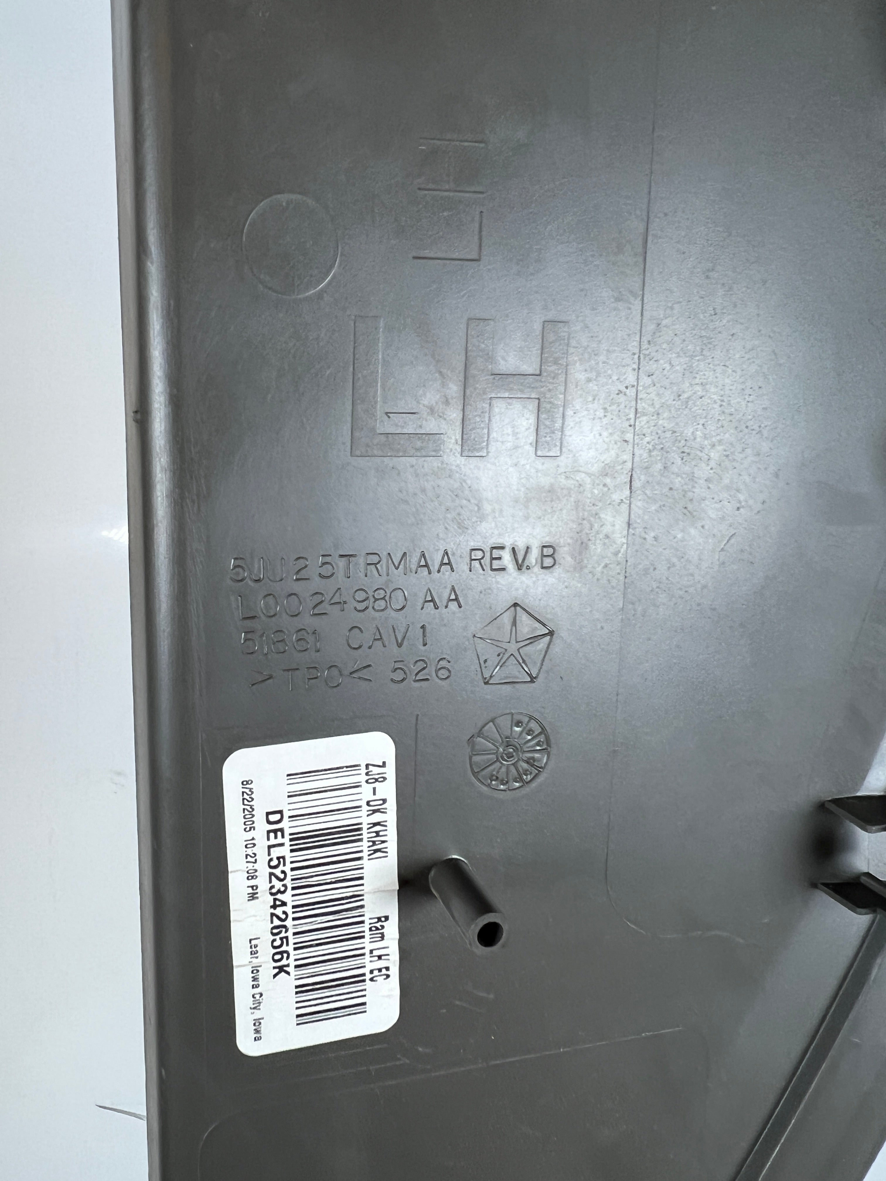 2006-2009 Dodge Ram 1500-3500 Driver LH Dash End Cap Trim / Panel Tan / Khaki