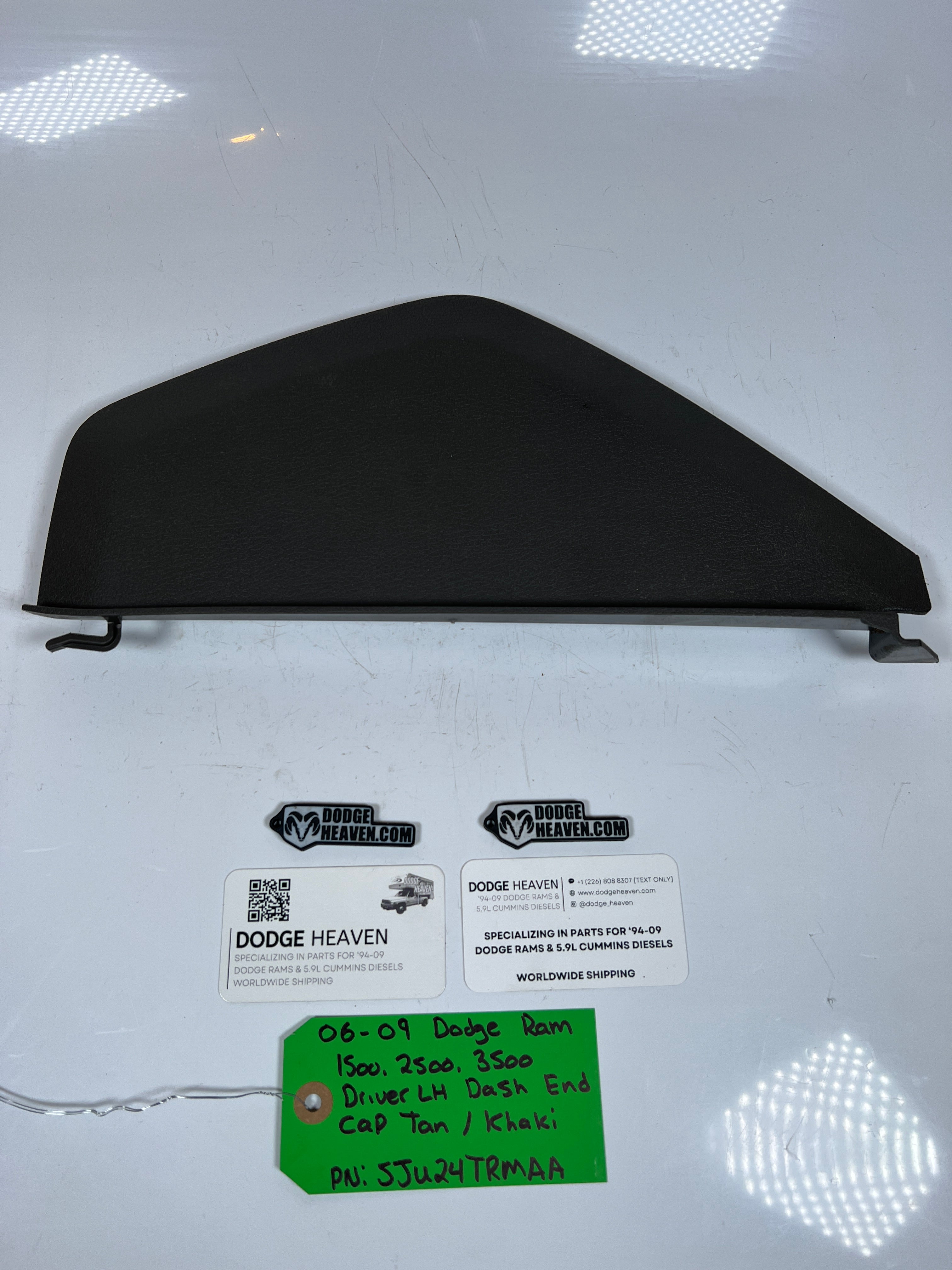 2006-2009 Dodge Ram 1500-3500 Driver LH Dash End Cap Trim / Panel Tan / Khaki