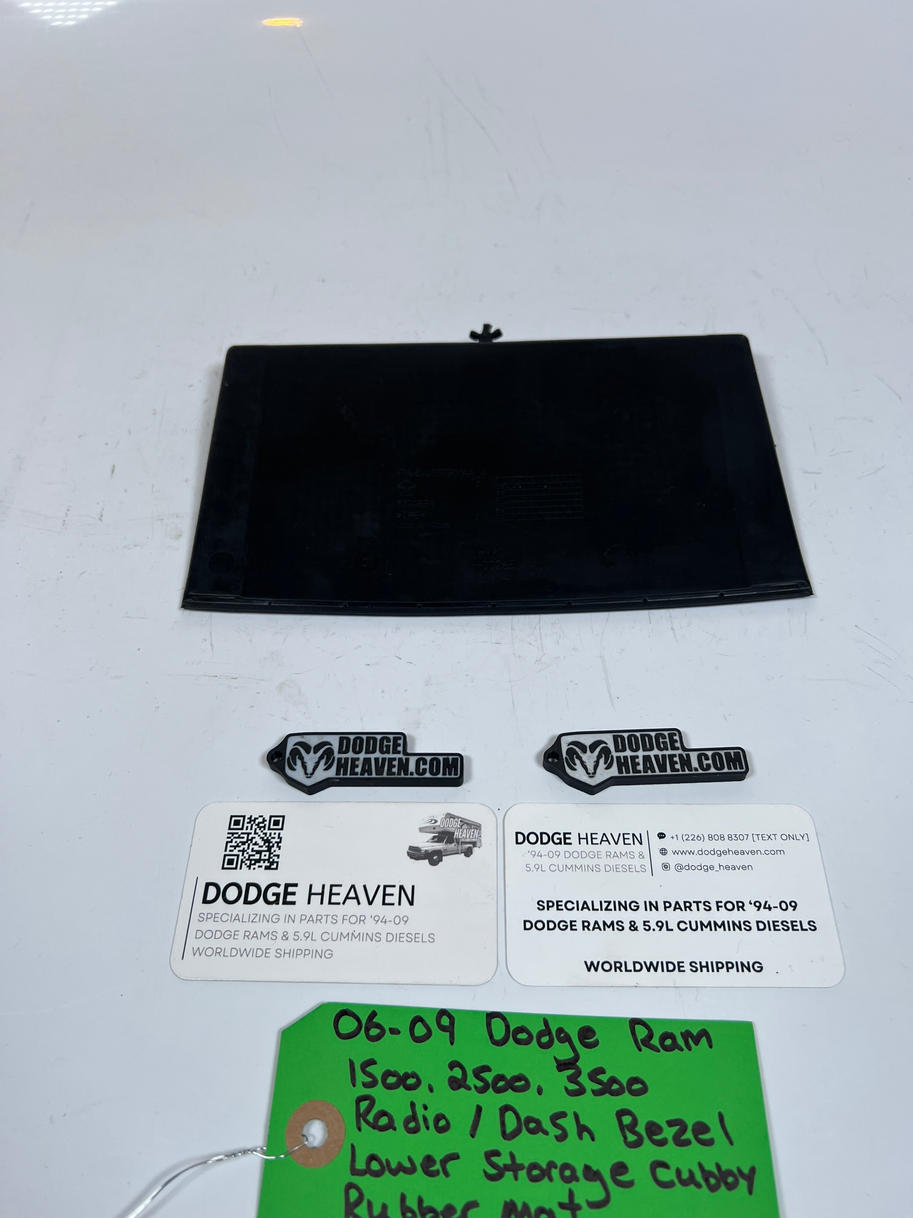 2006-2009 Dodge Ram Radio  / Dash Bezel Lower Storage Cubby Rubber Mat