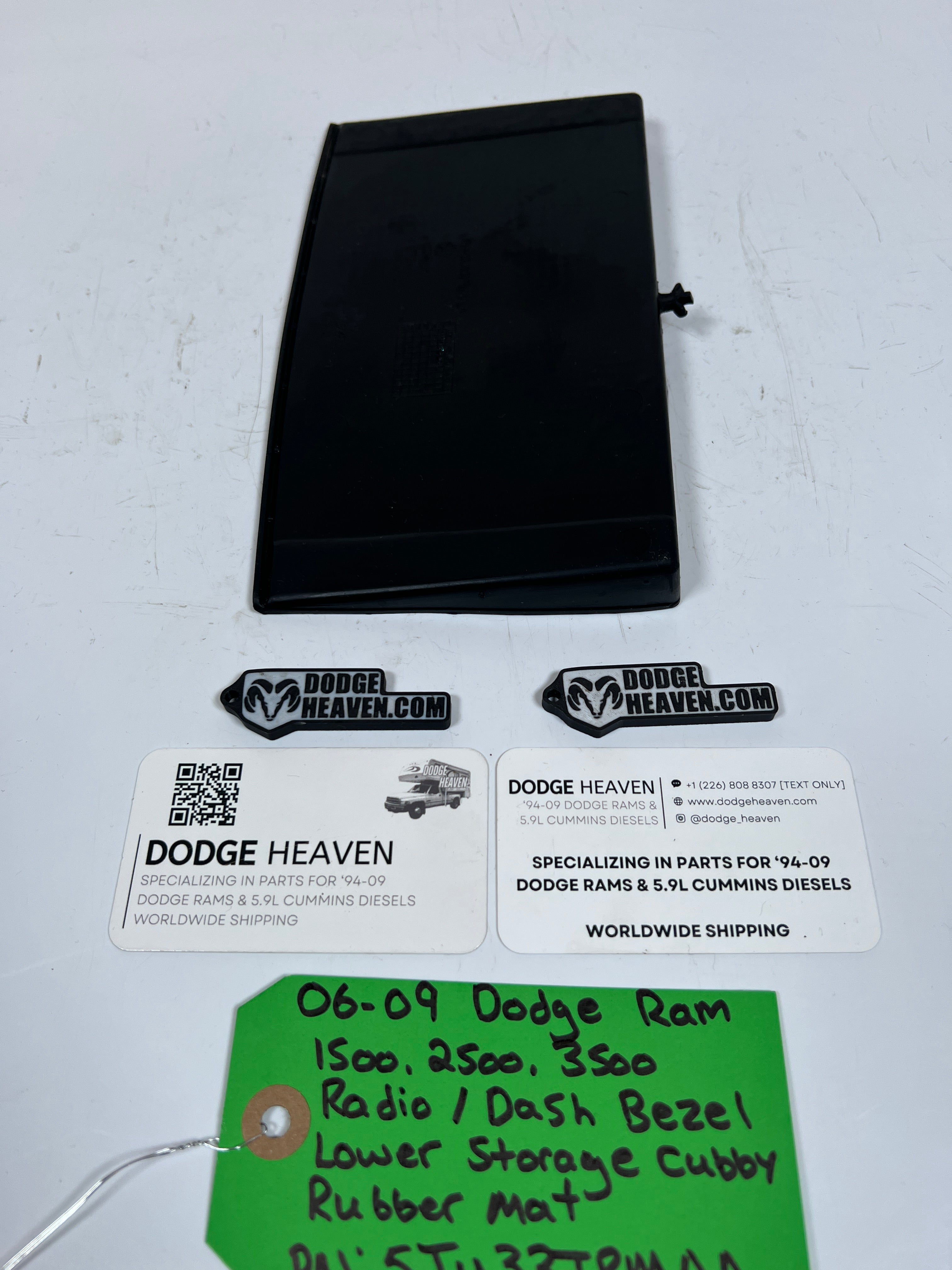 2006-2009 Dodge Ram Radio  / Dash Bezel Lower Storage Cubby Rubber Mat