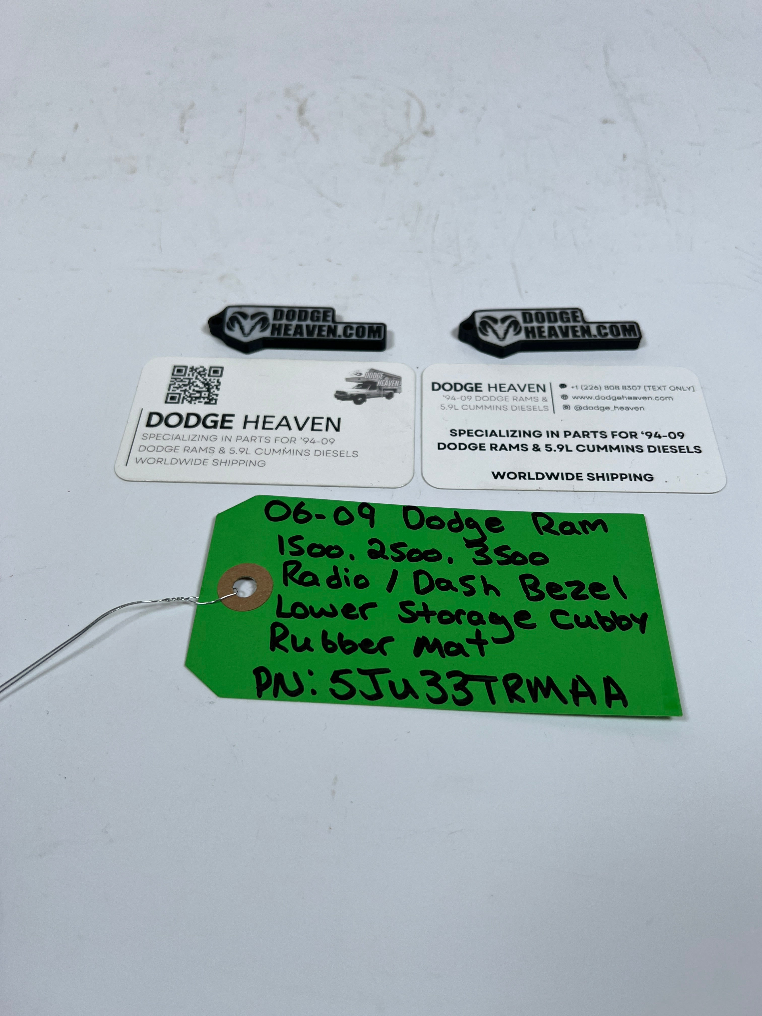 2006-2009 Dodge Ram Radio  / Dash Bezel Lower Storage Cubby Rubber Mat