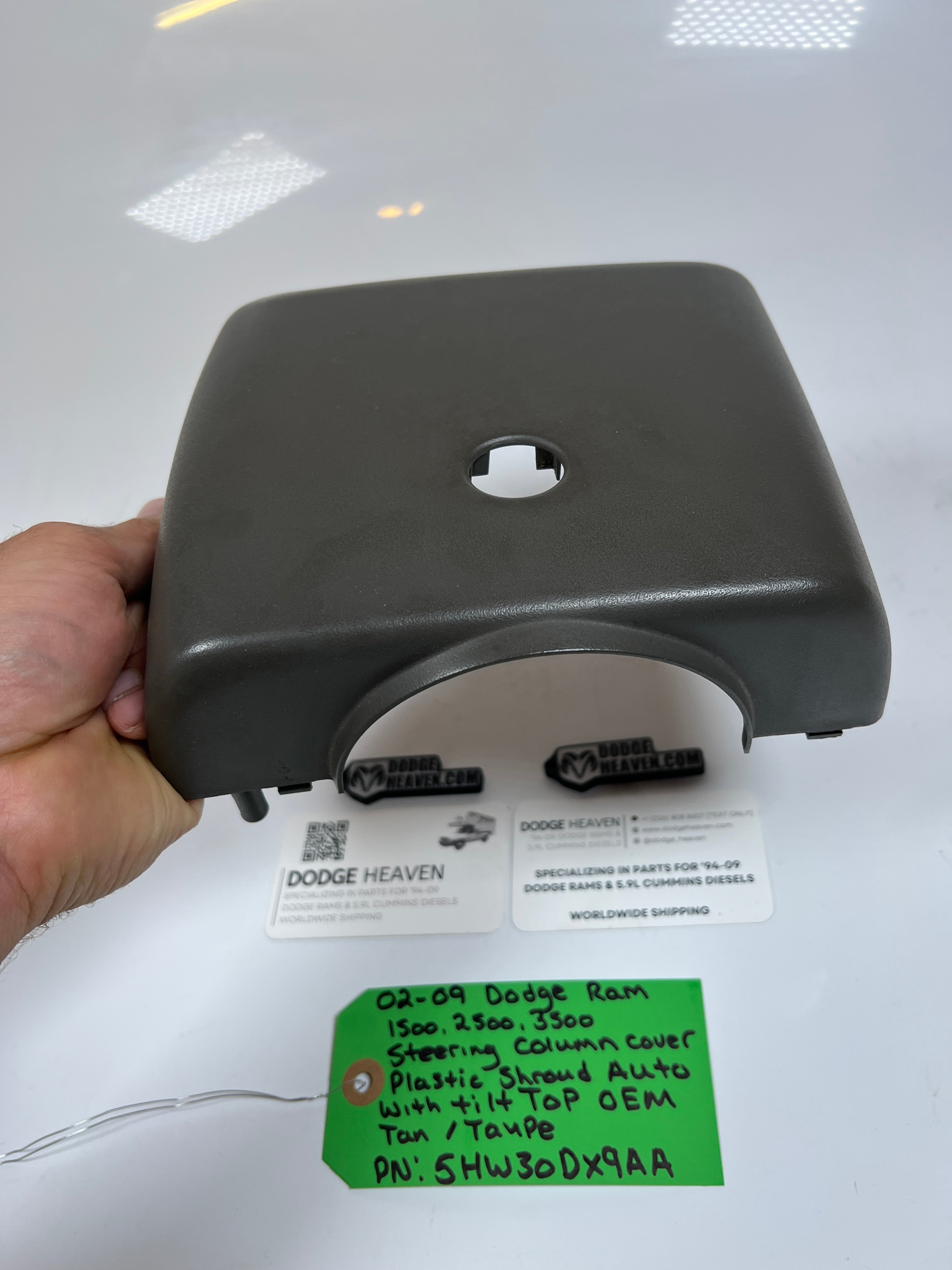 2002-2009 Dodge Ram 1500-3500 Steering Column Top Plastic Shroud Cover Tan