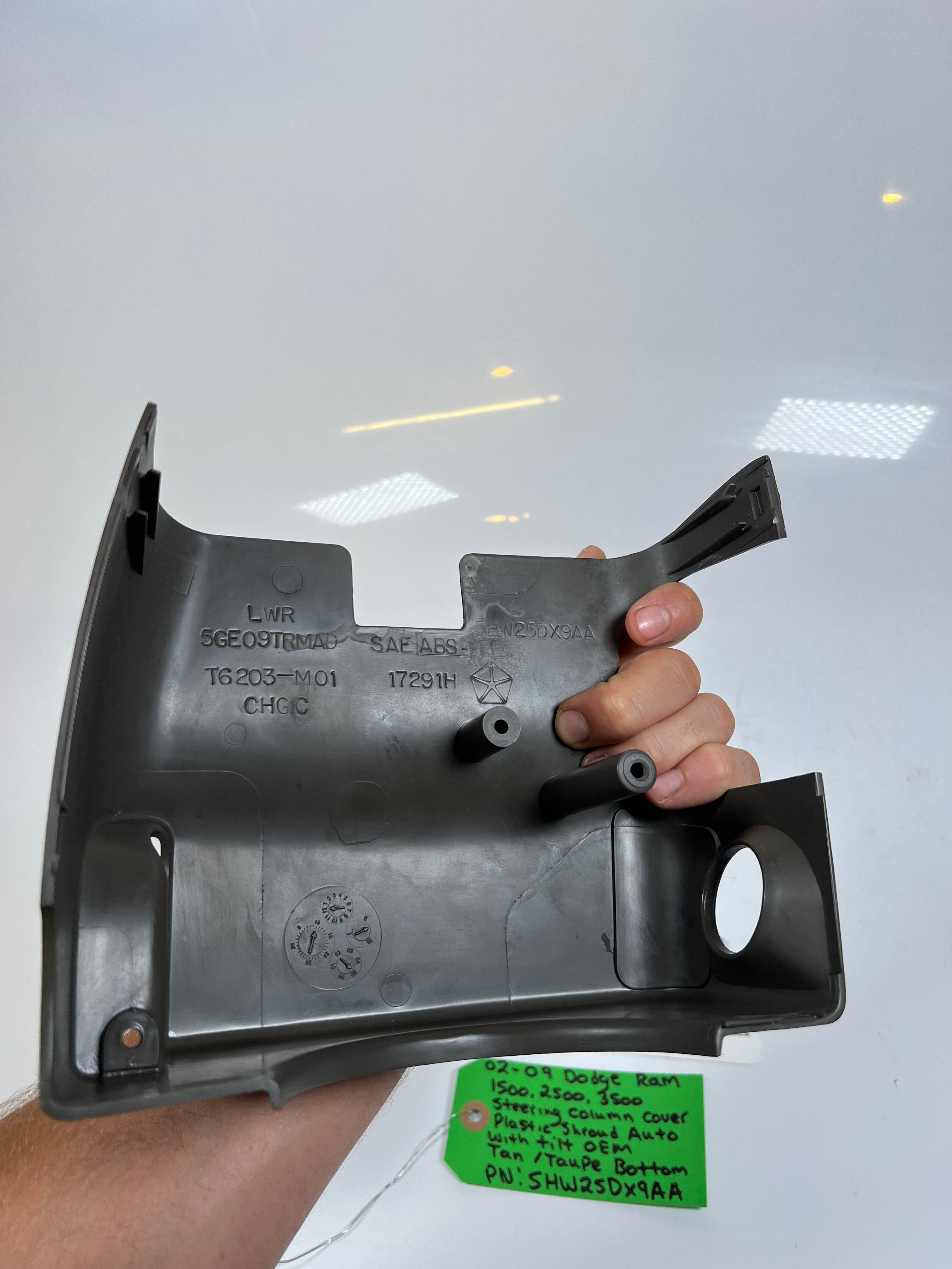 2002-2009 Dodge Ram 1500-3500 Steering Column Bottom Plastic Cover Tan