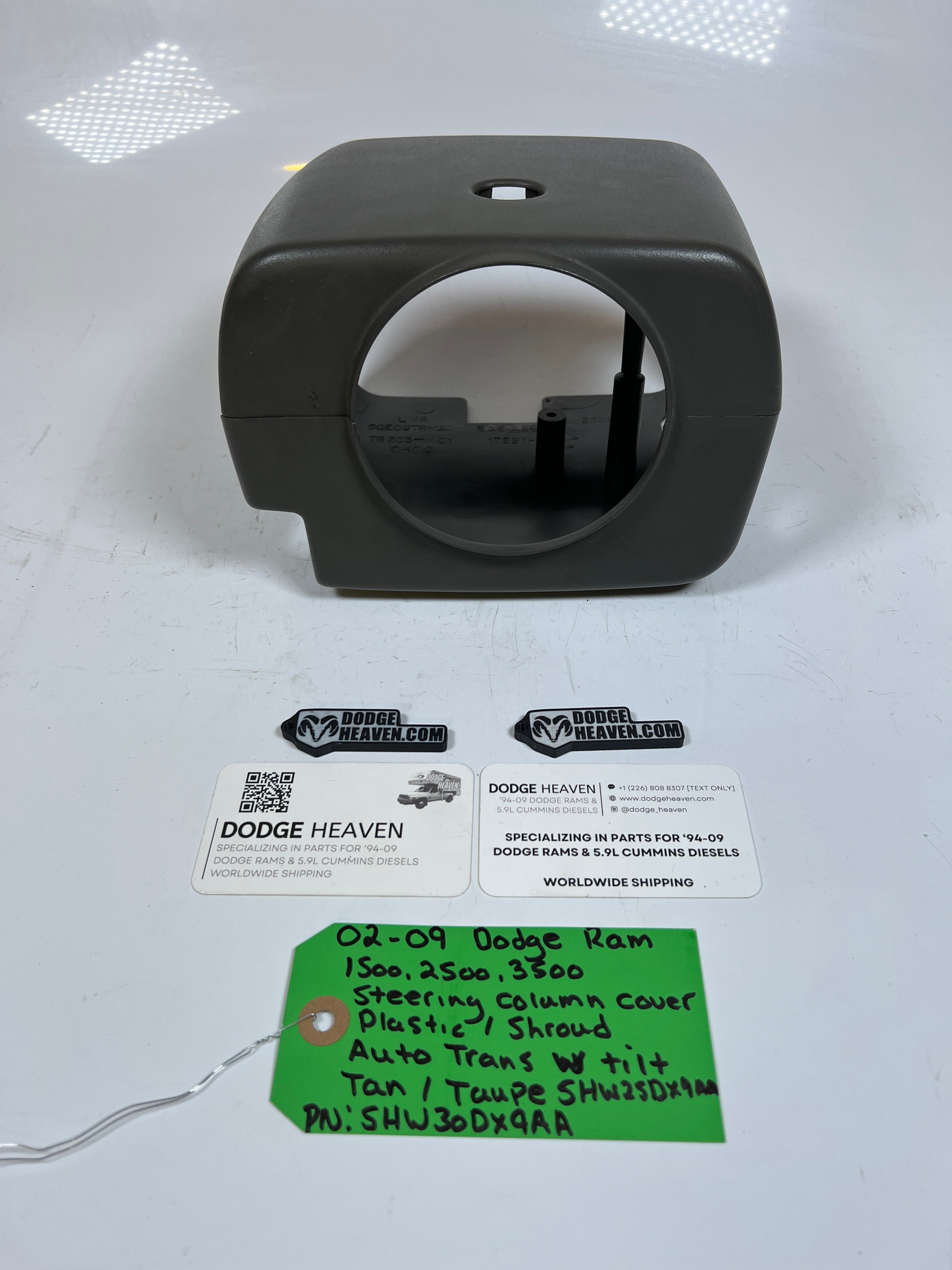 2002-2009 Dodge Ram 1500-3500 Steering Column Plastic Shroud Cover Tan