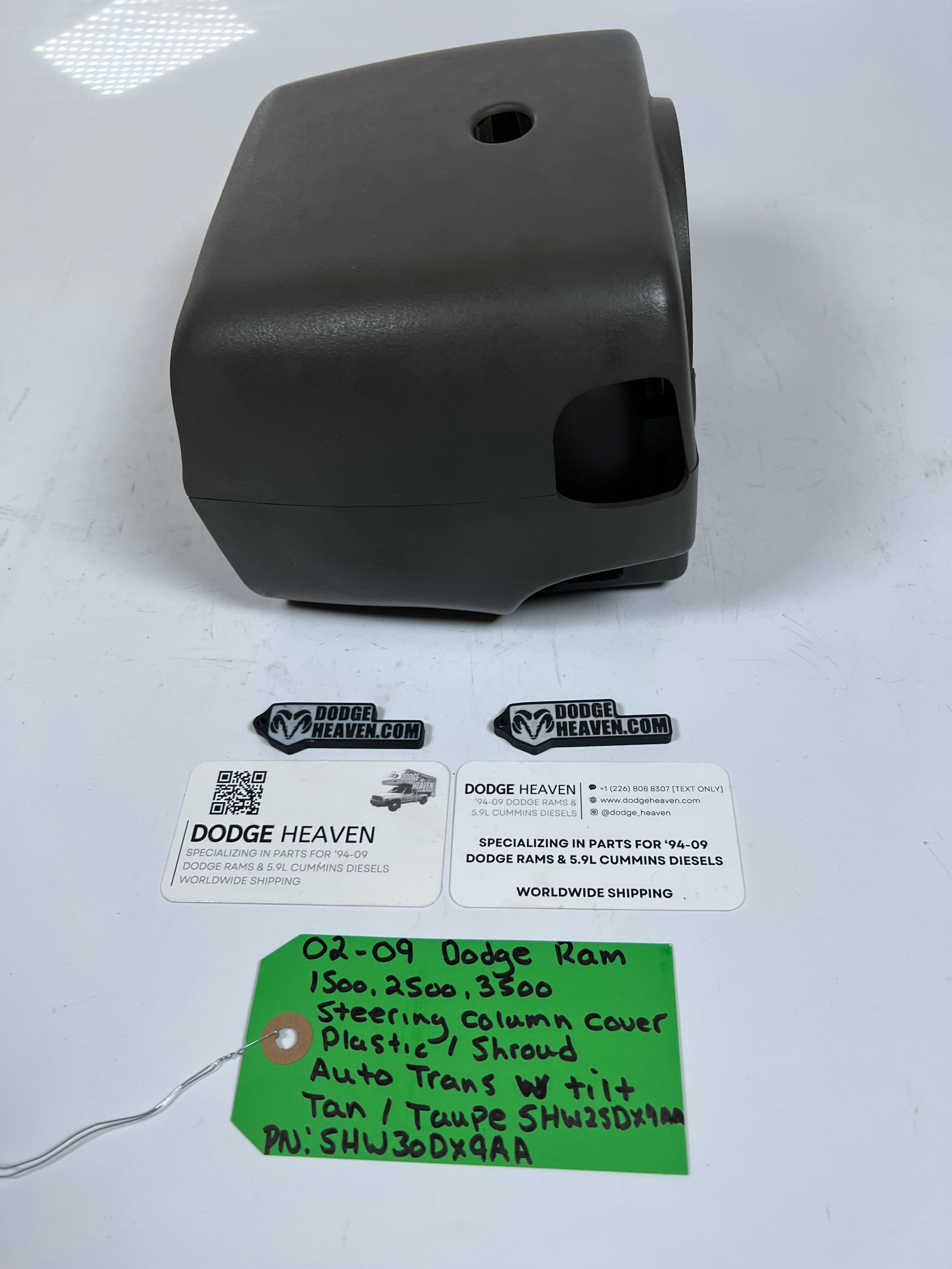 2002-2009 Dodge Ram 1500-3500 Steering Column Plastic Shroud Cover Tan