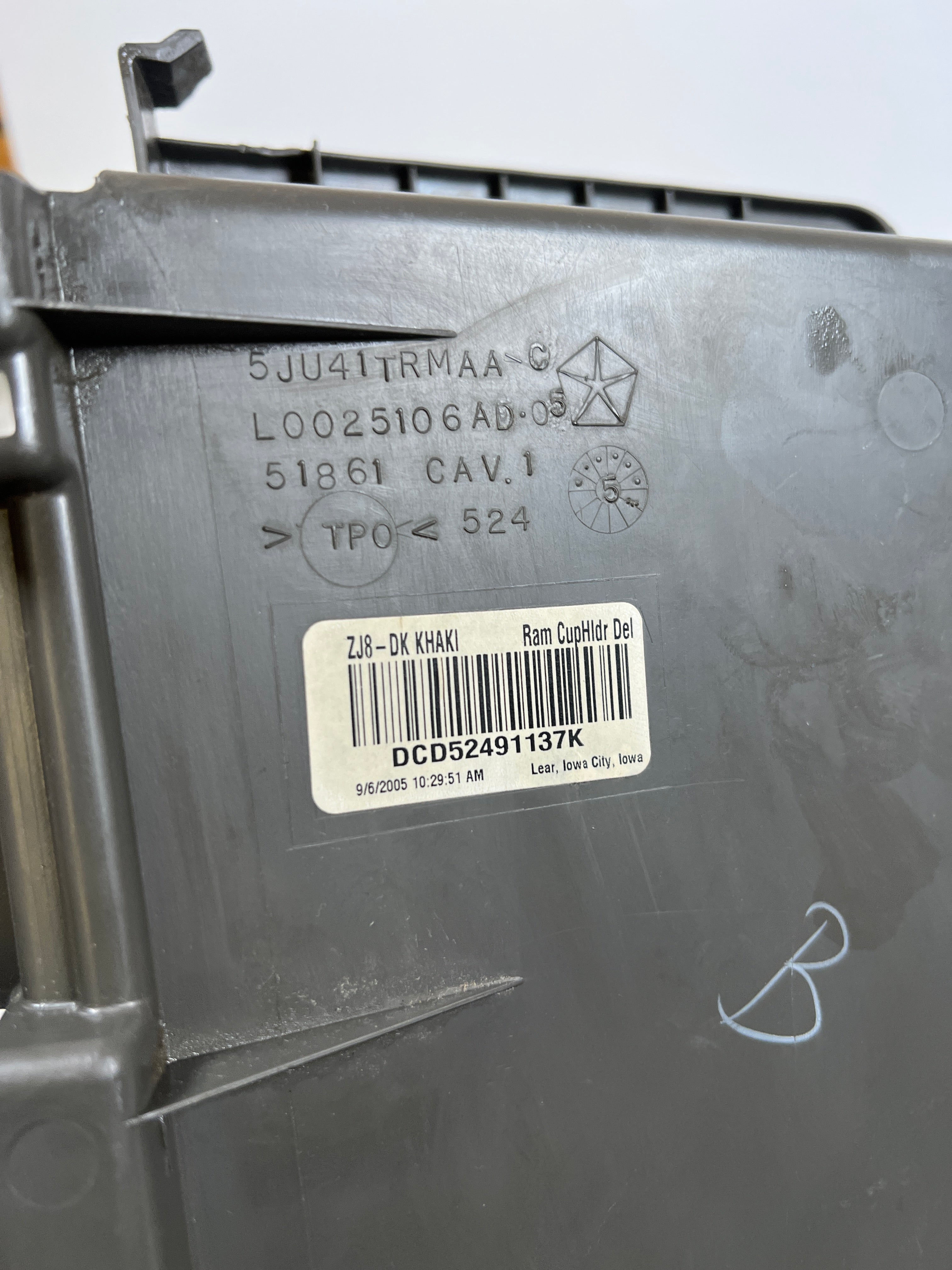 2006-2009 Dodge Ram 1500-3500 Cup Holder Delete Panel Dark Khaki / Tan