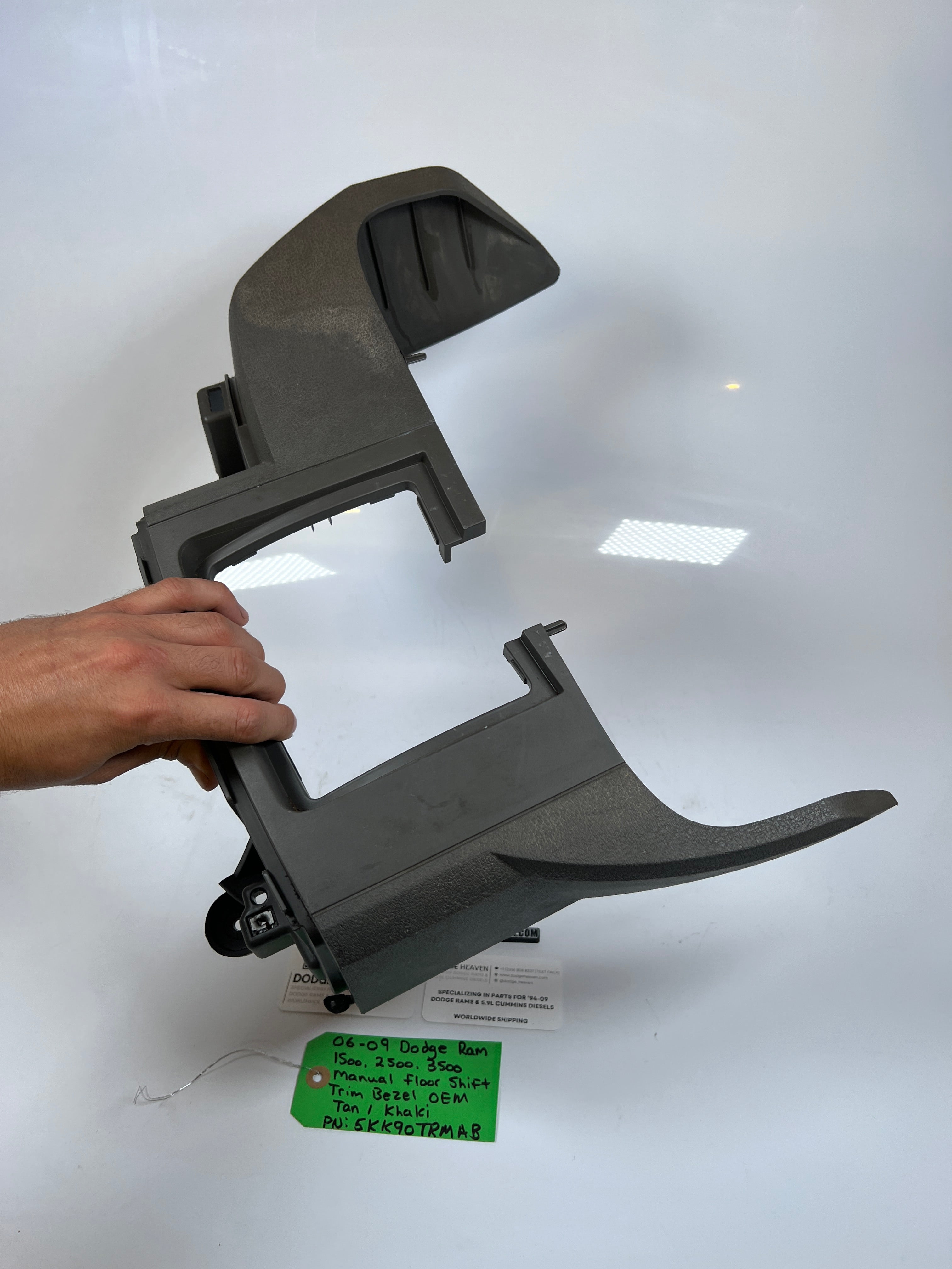2006-2009 Dodge Ram 1500-3500 Manual Floor Shift Trim Bezel Tan / Khaki