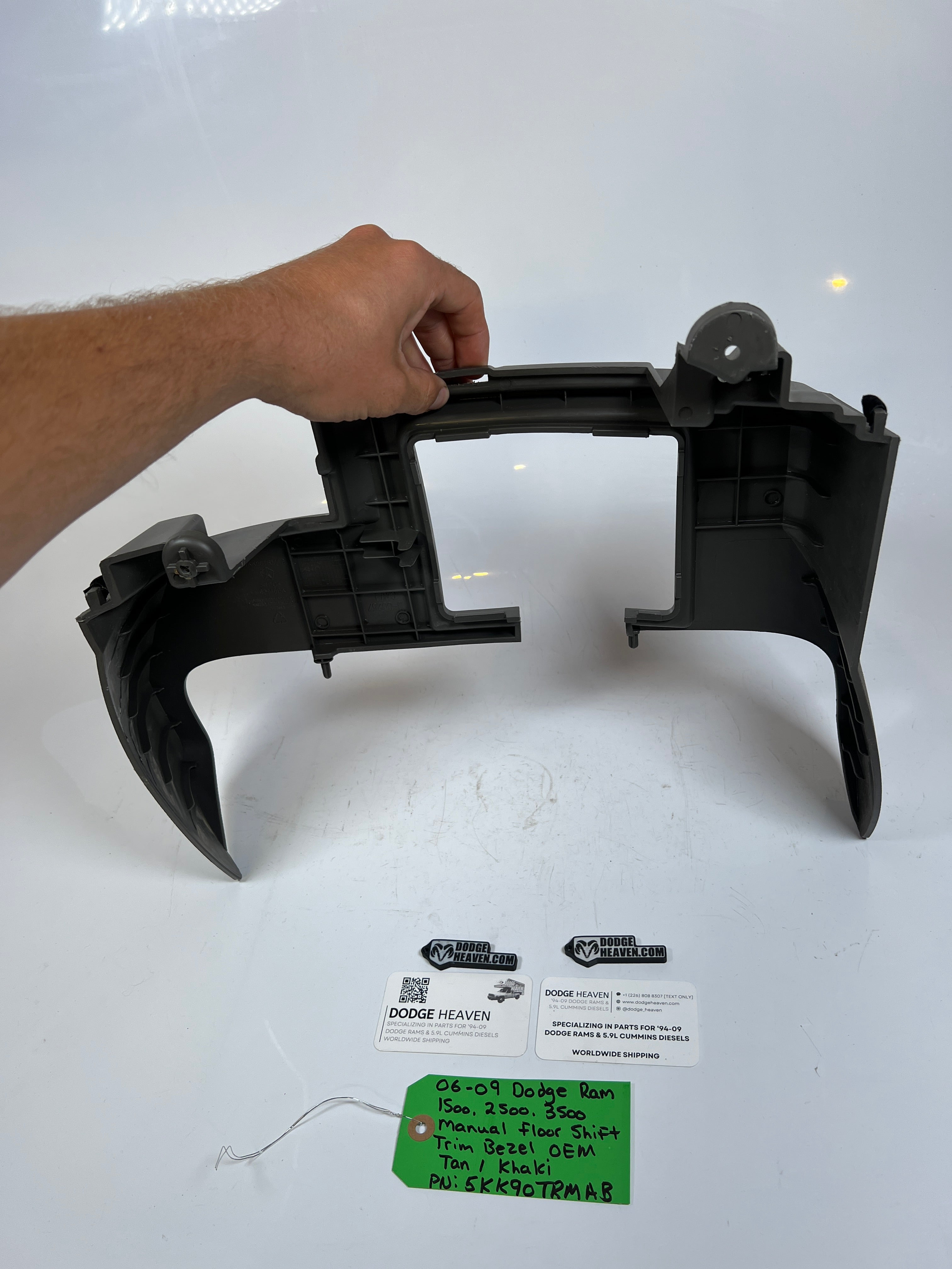 2006-2009 Dodge Ram 1500-3500 Manual Floor Shift Trim Bezel Tan / Khaki