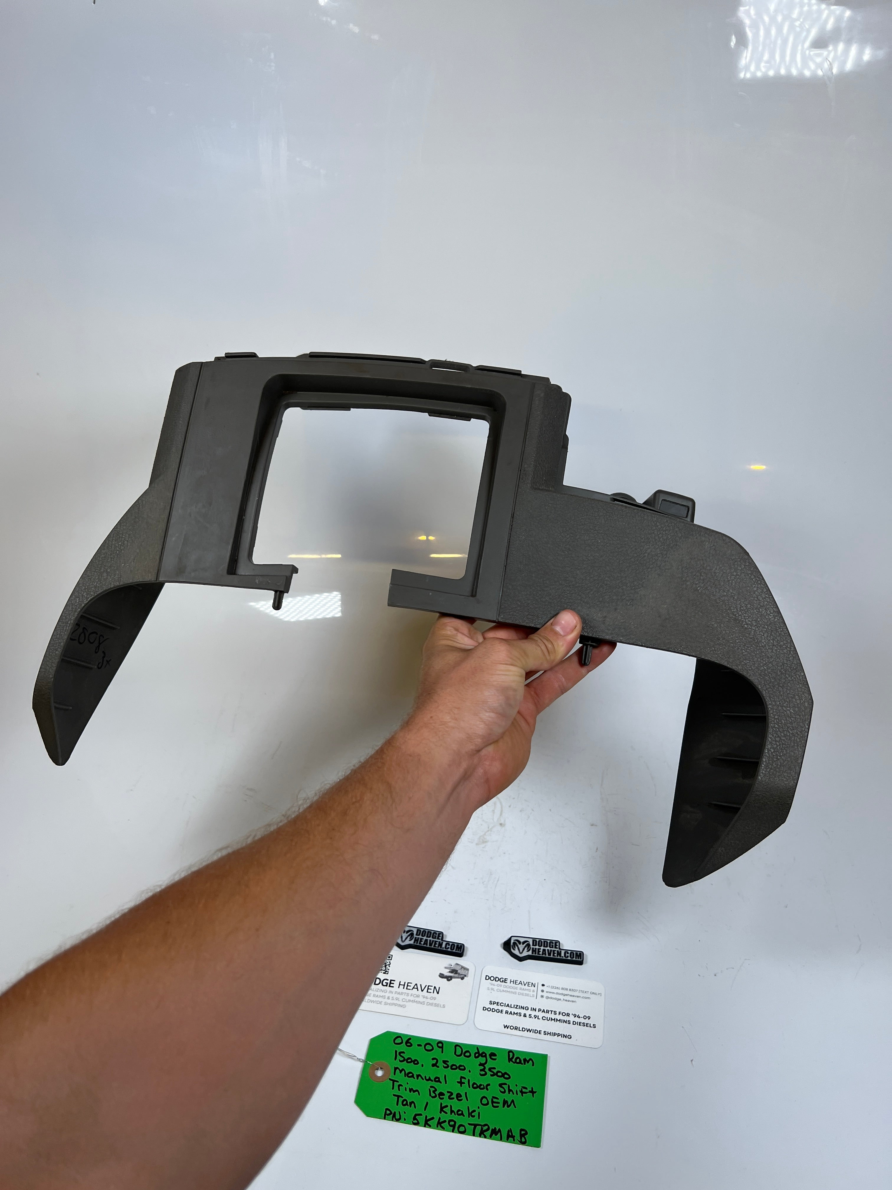 2006-2009 Dodge Ram 1500-3500 Manual Floor Shift Trim Bezel Tan / Khaki