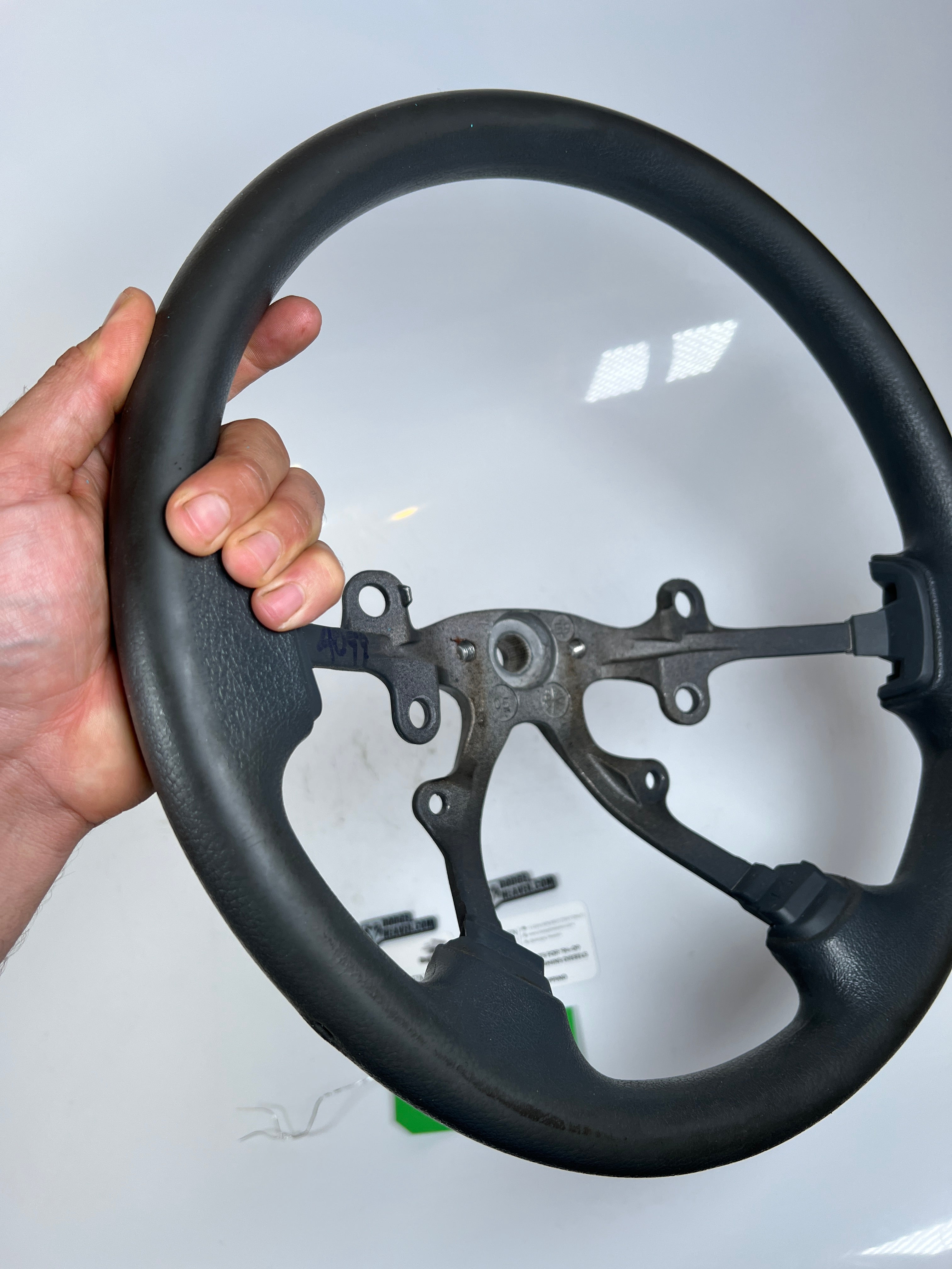 2006-2009 Dodge Ram 1500-3500 Steering Wheel Vinyl Light Grey