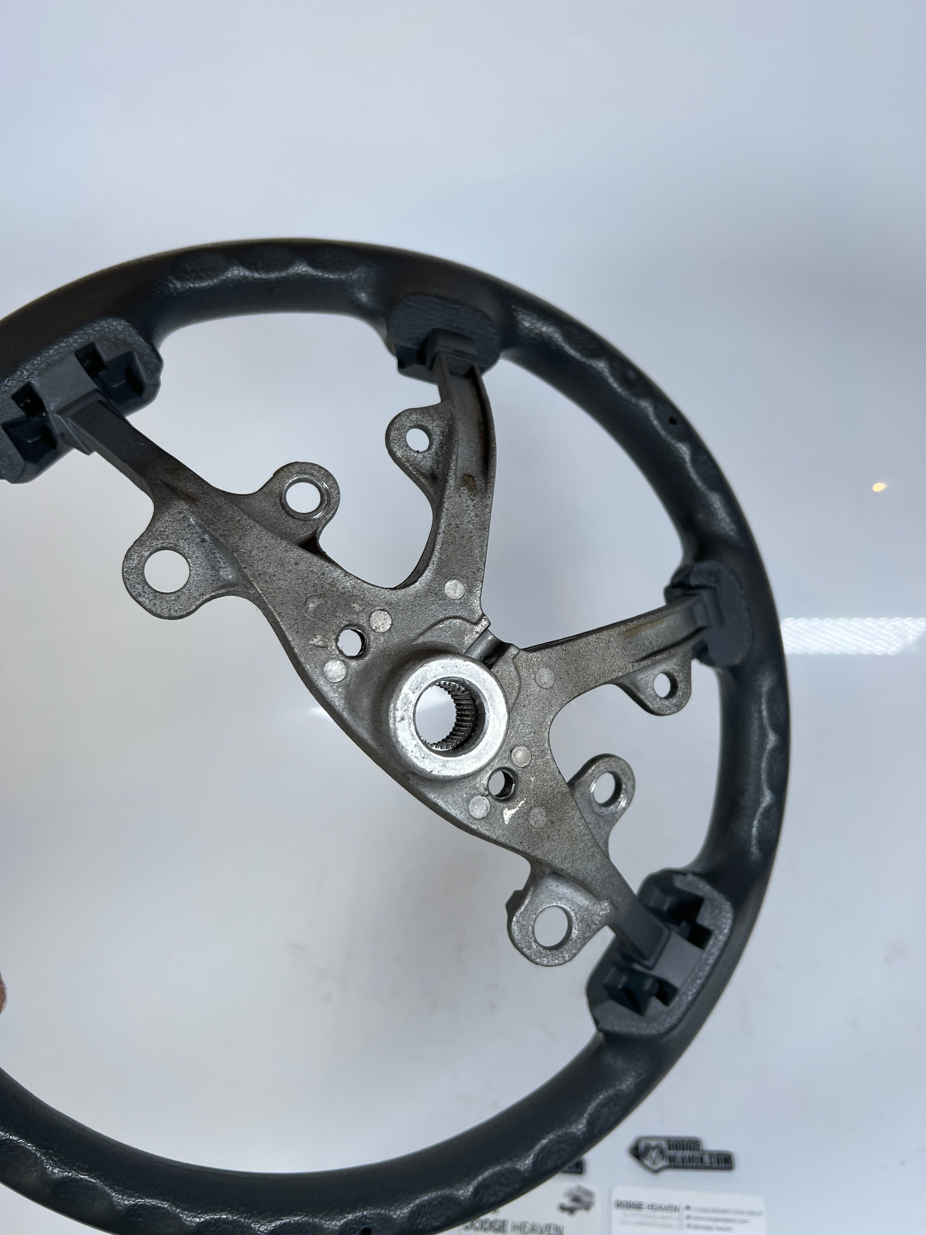 2006-2009 Dodge Ram 1500-3500 Steering Wheel Vinyl Light Grey