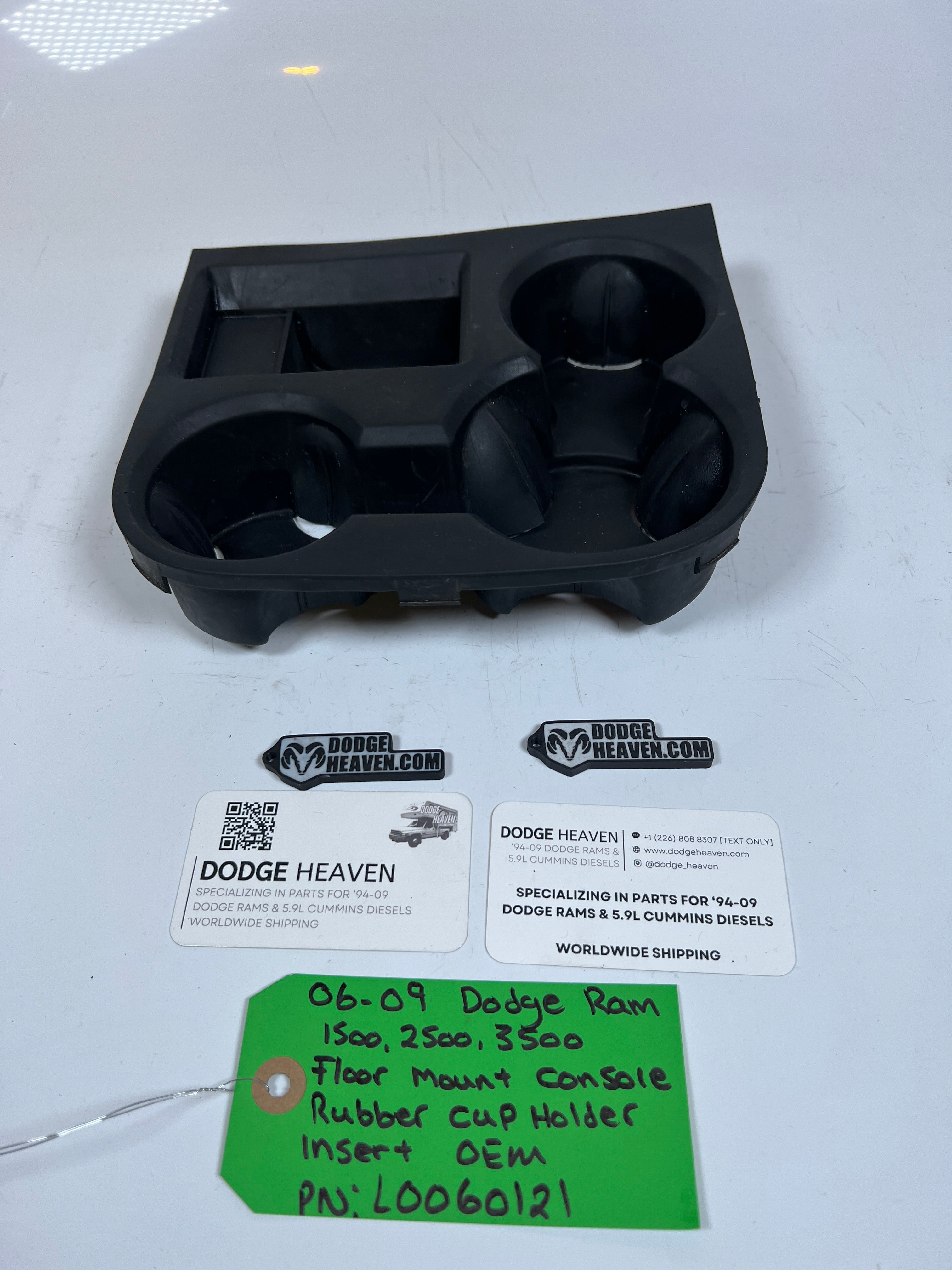 2006-2009 Dodge Ram Floor Mount Console Rubber Cup Holder Insert