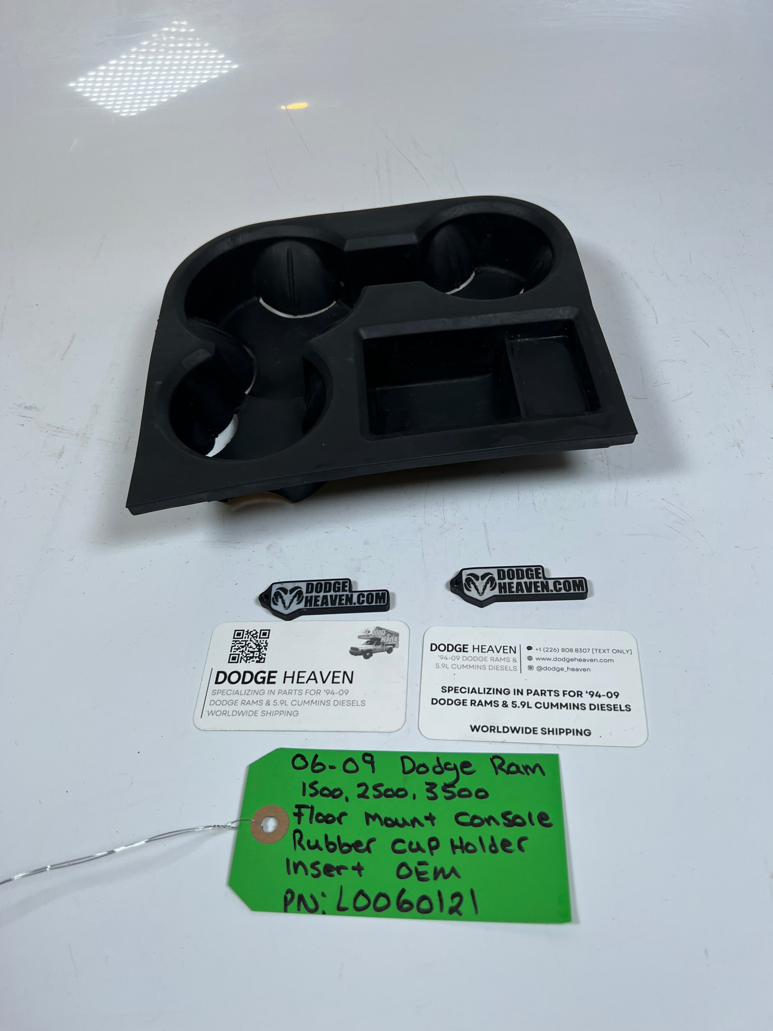 2006-2009 Dodge Ram Floor Mount Console Rubber Cup Holder Insert