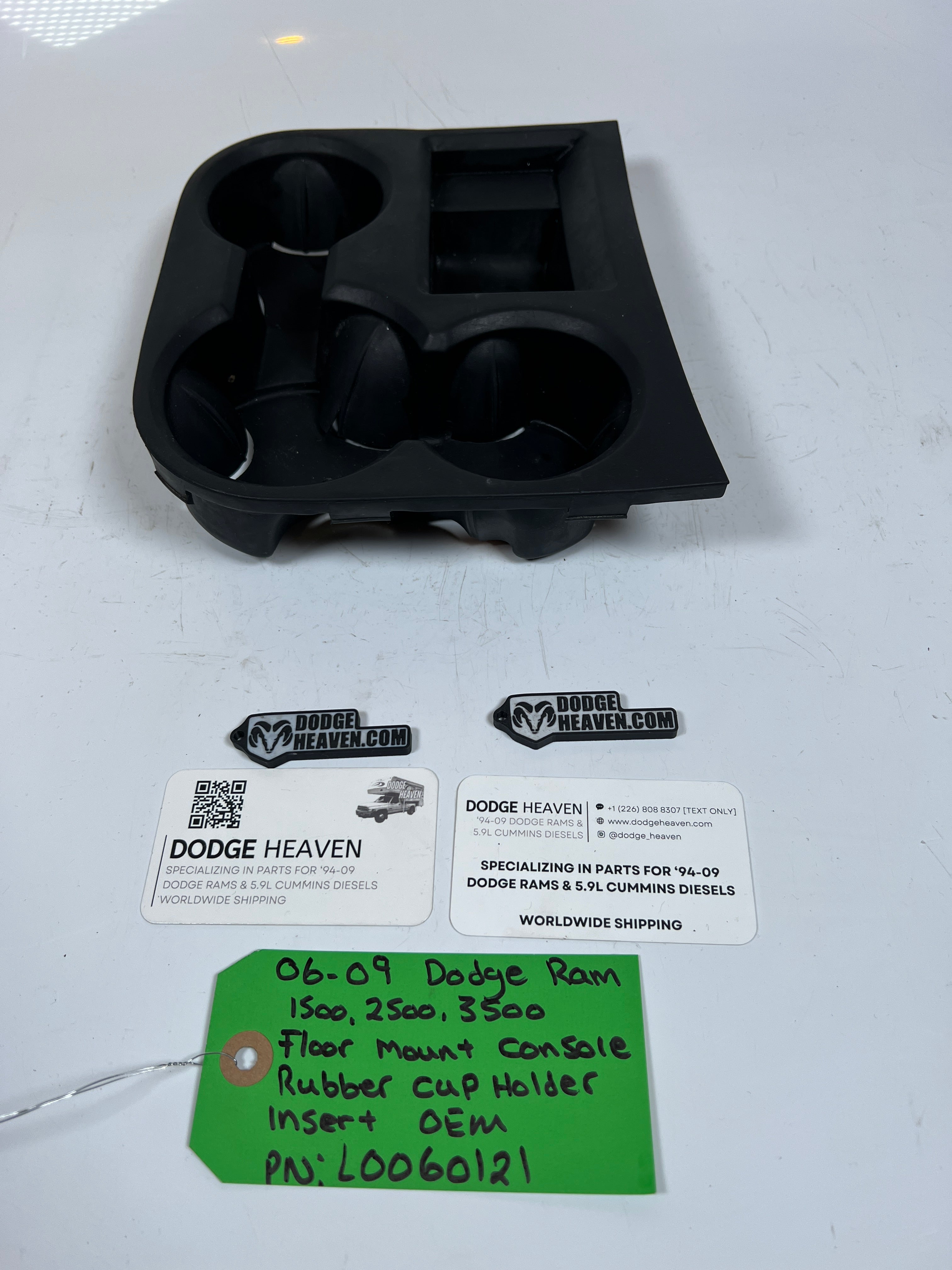 2006-2009 Dodge Ram Floor Mount Console Rubber Cup Holder Insert