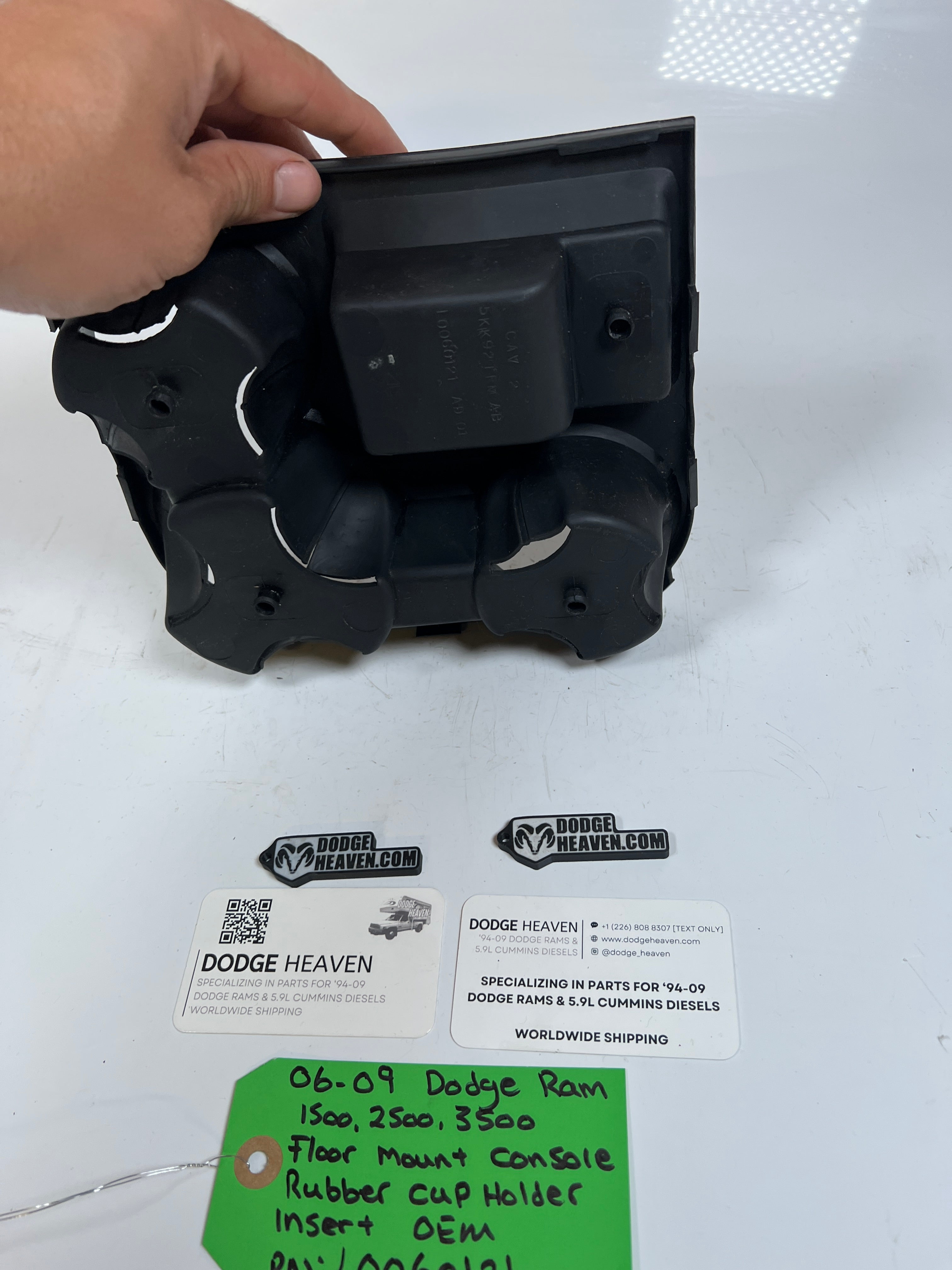 2006-2009 Dodge Ram Floor Mount Console Rubber Cup Holder Insert