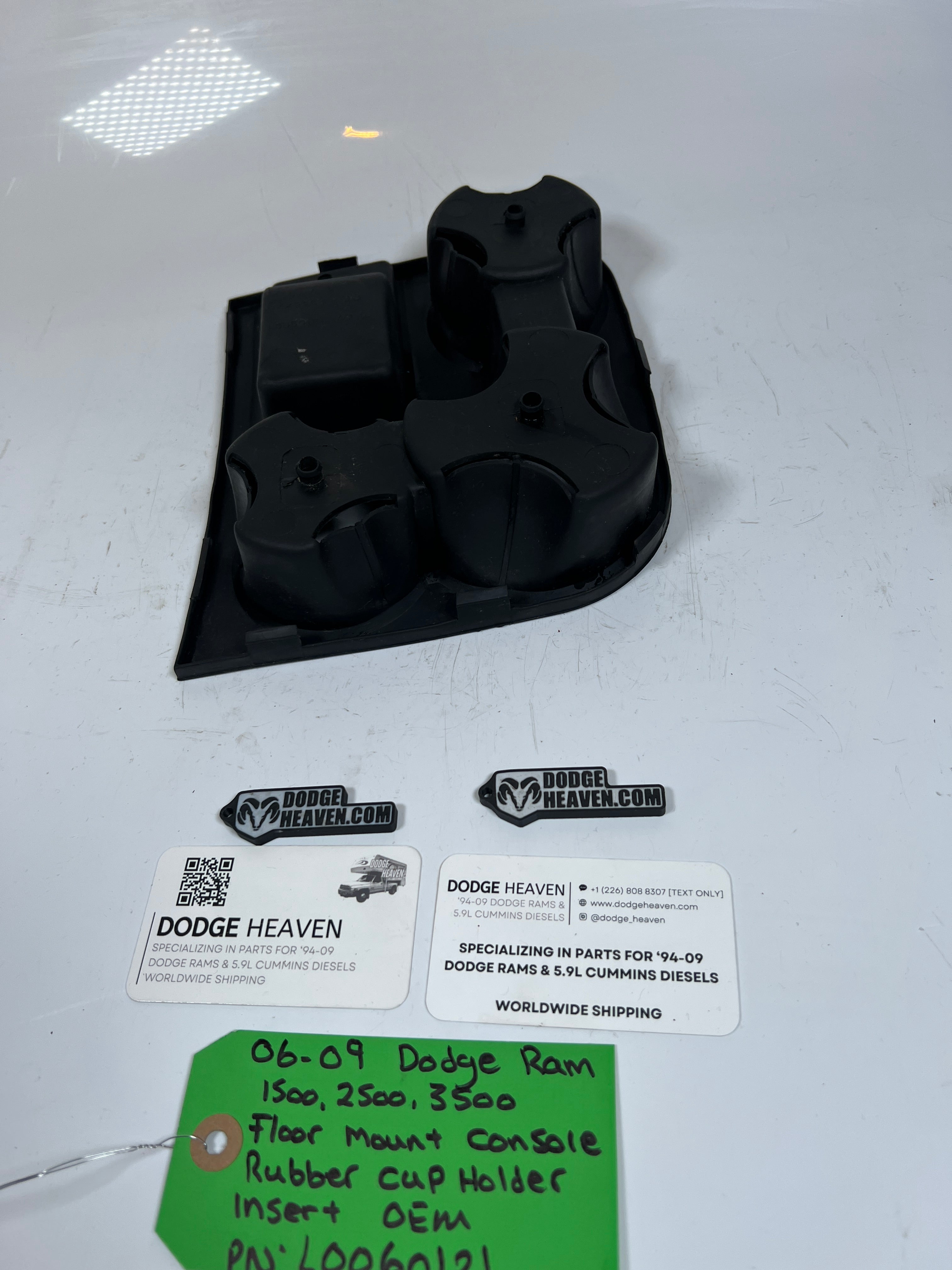 2006-2009 Dodge Ram Floor Mount Console Rubber Cup Holder Insert
