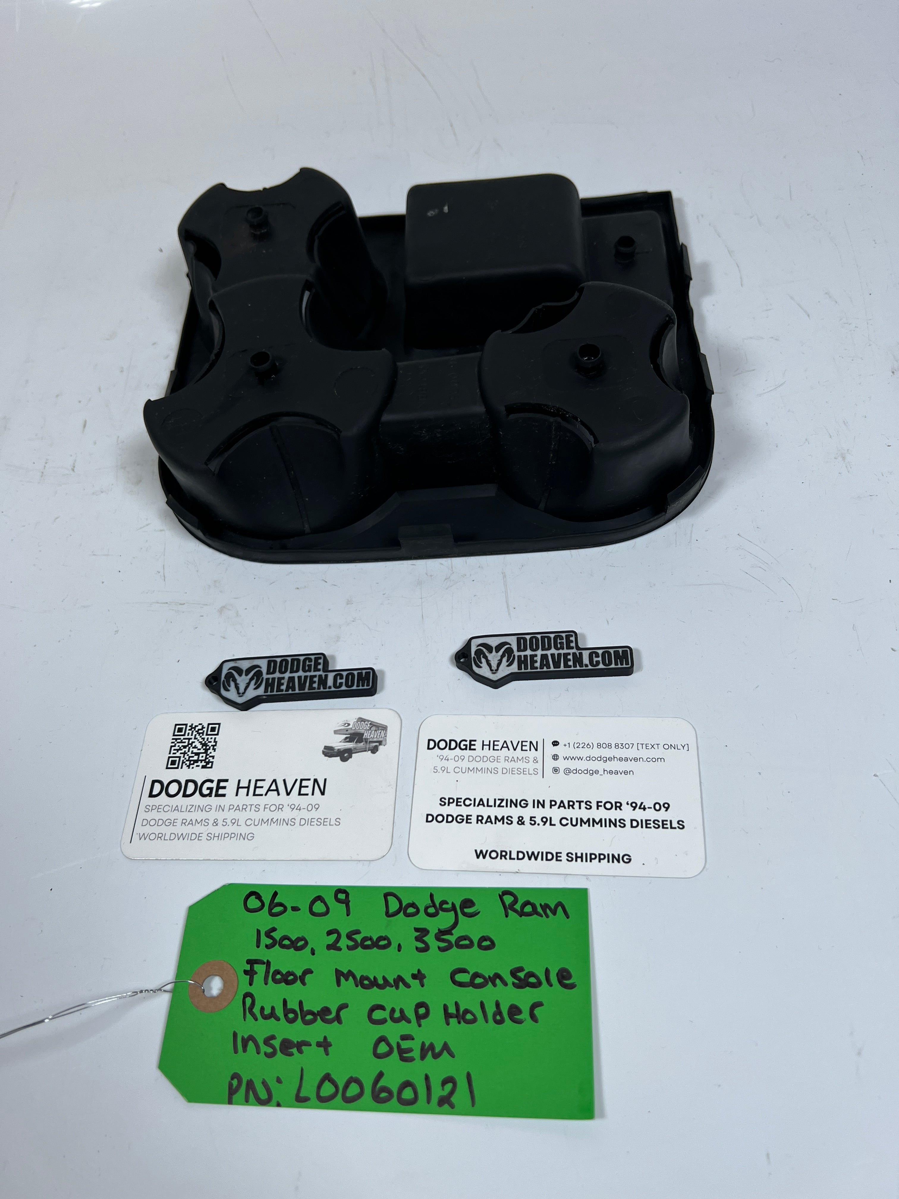 2006-2009 Dodge Ram Floor Mount Console Rubber Cup Holder Insert