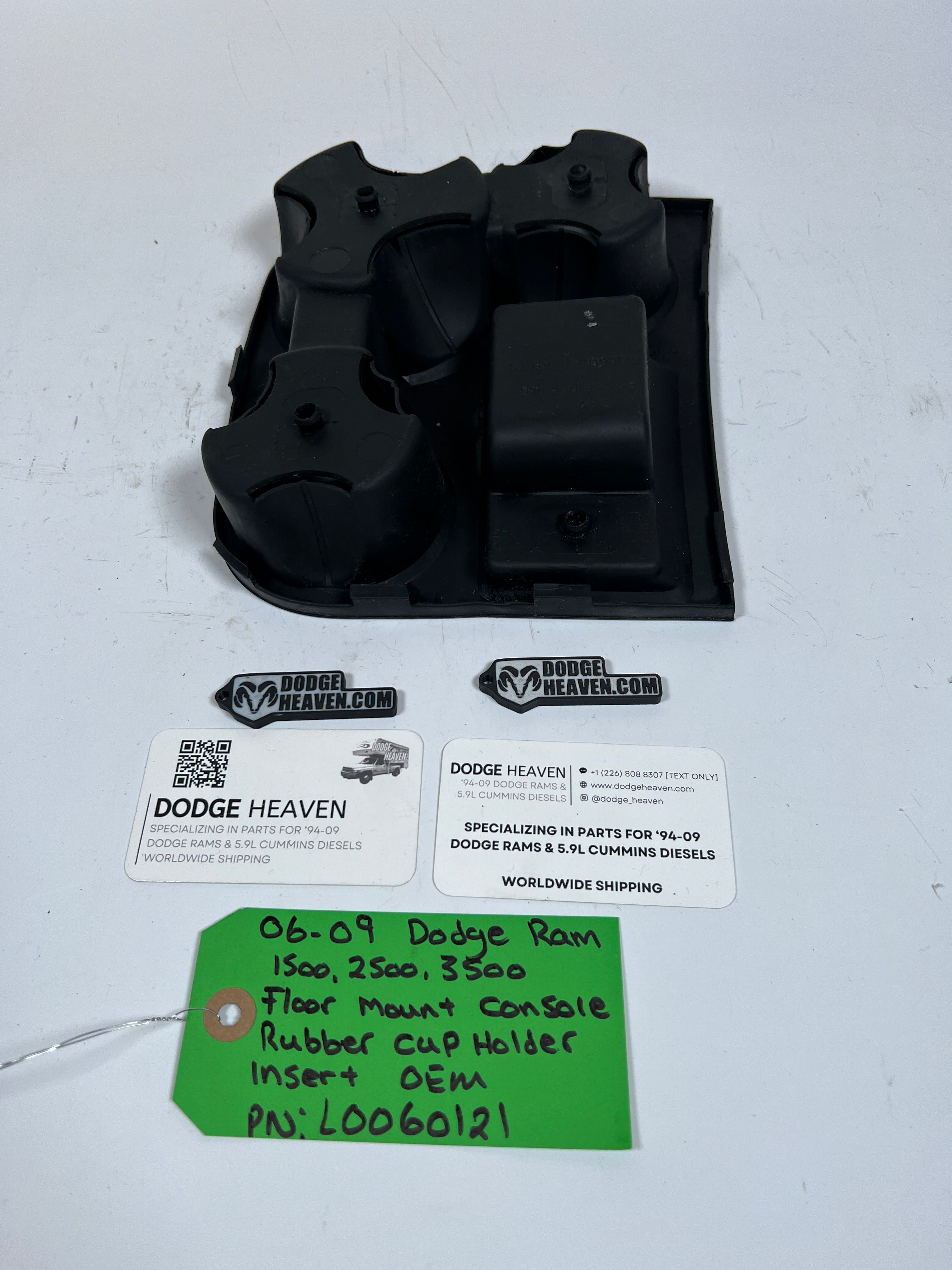 2006-2009 Dodge Ram Floor Mount Console Rubber Cup Holder Insert