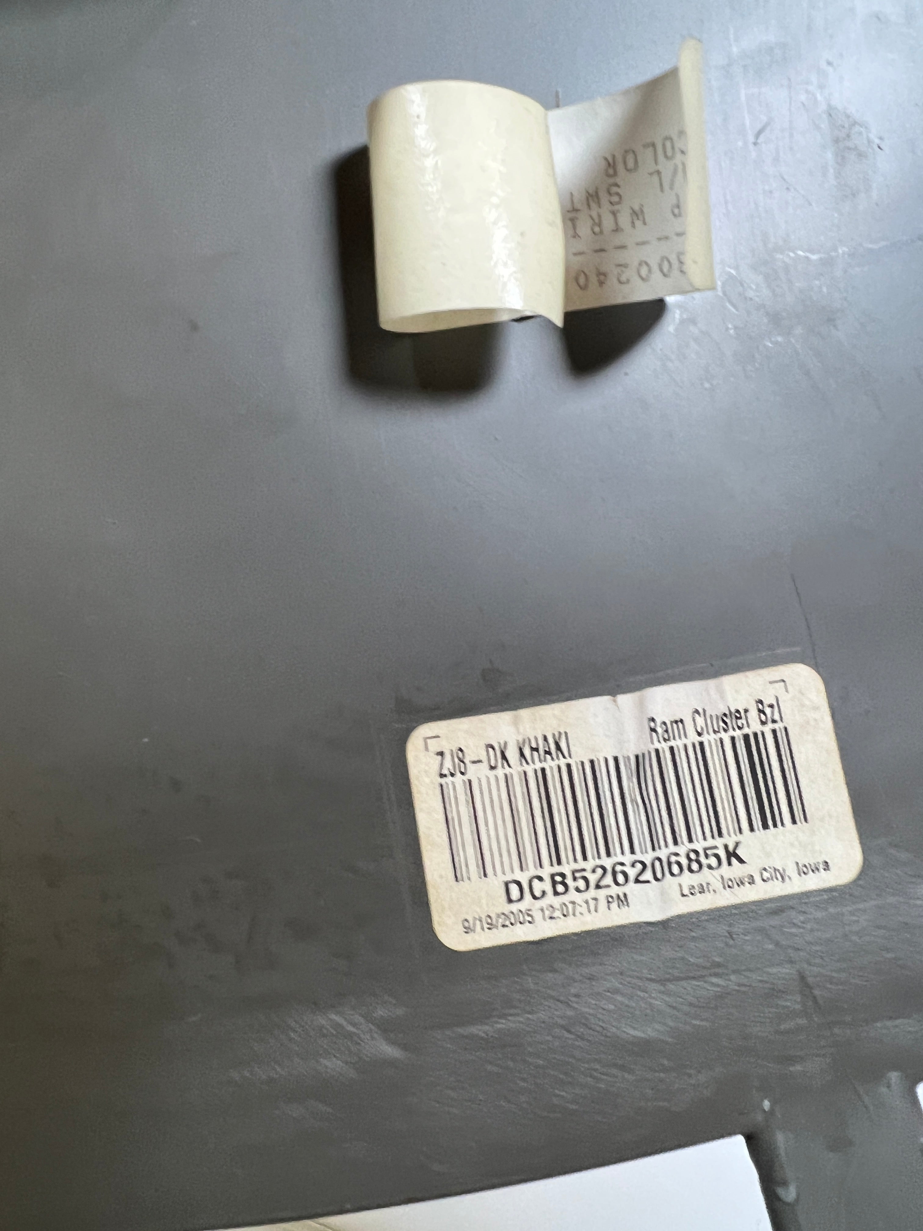 2006-2009 Dodge Ram Speedometer Cluster Dash Surround Bezel Tan / Taupe