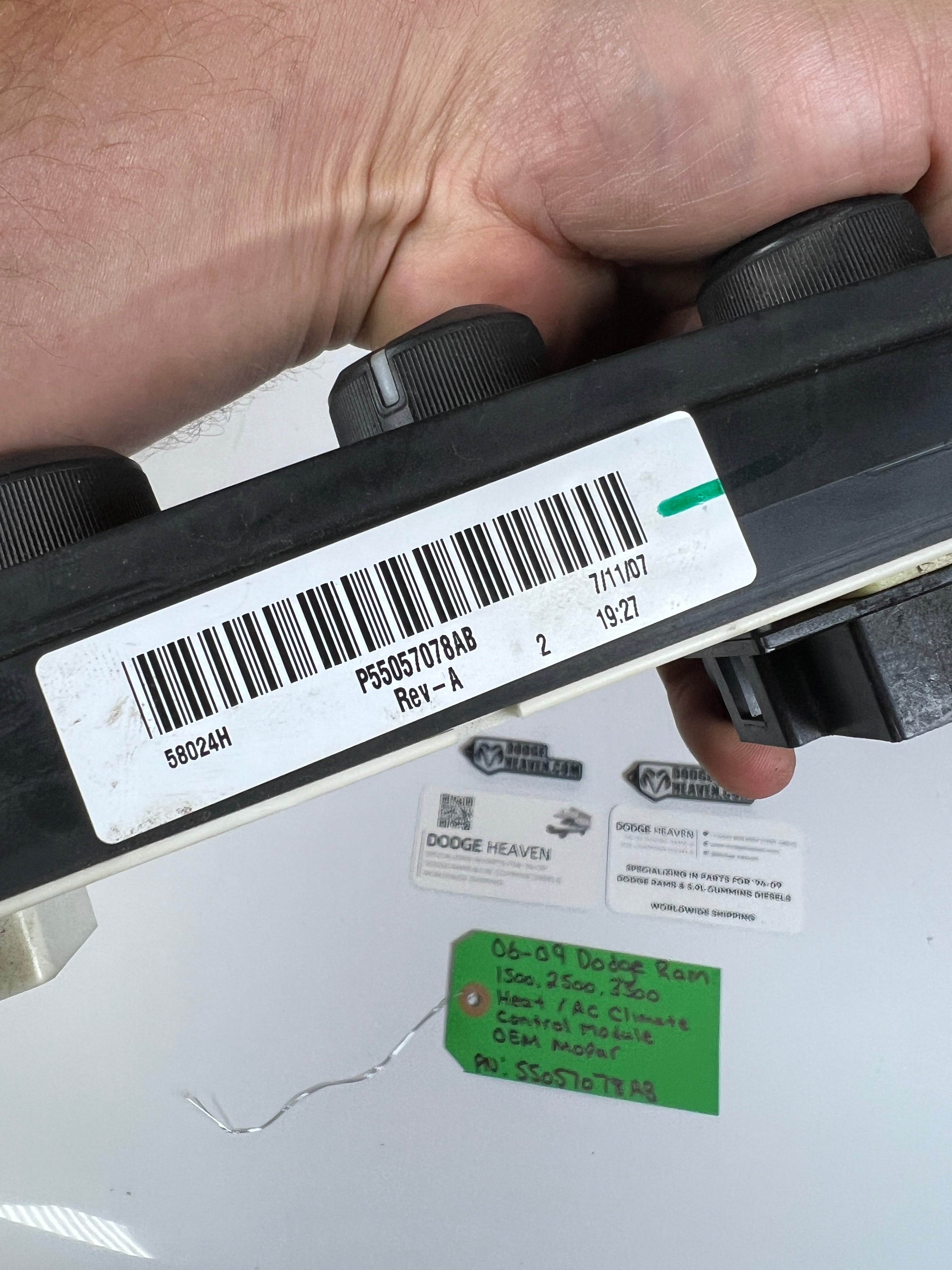 2006-2009 Dodge Ram 1500-3500 Heat A/C Climate Control Module