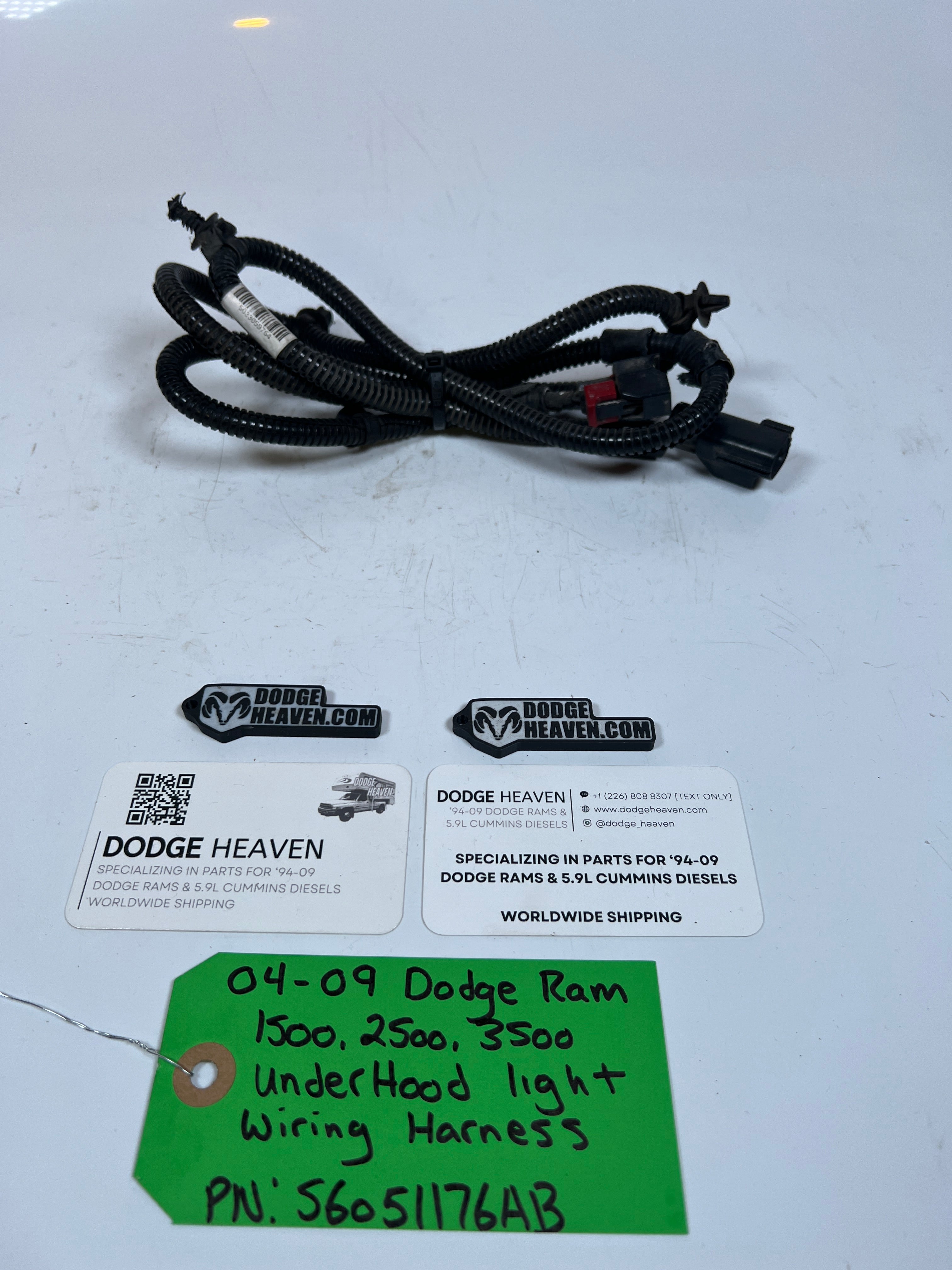 2004-2009 Dodge Ram 1500-3500 Under Hood Light Wiring Harness