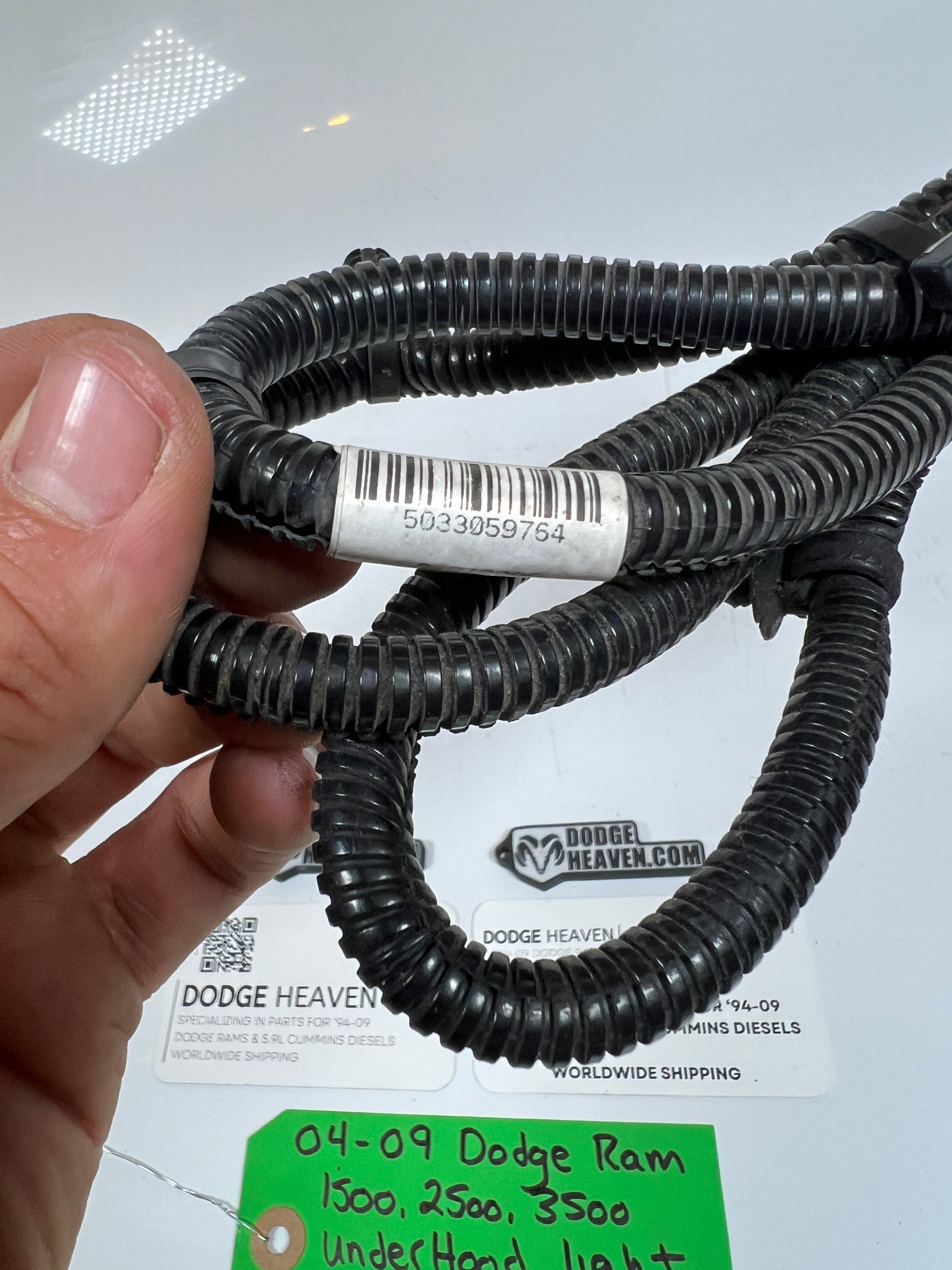 2004-2009 Dodge Ram 1500-3500 Under Hood Light Wiring Harness