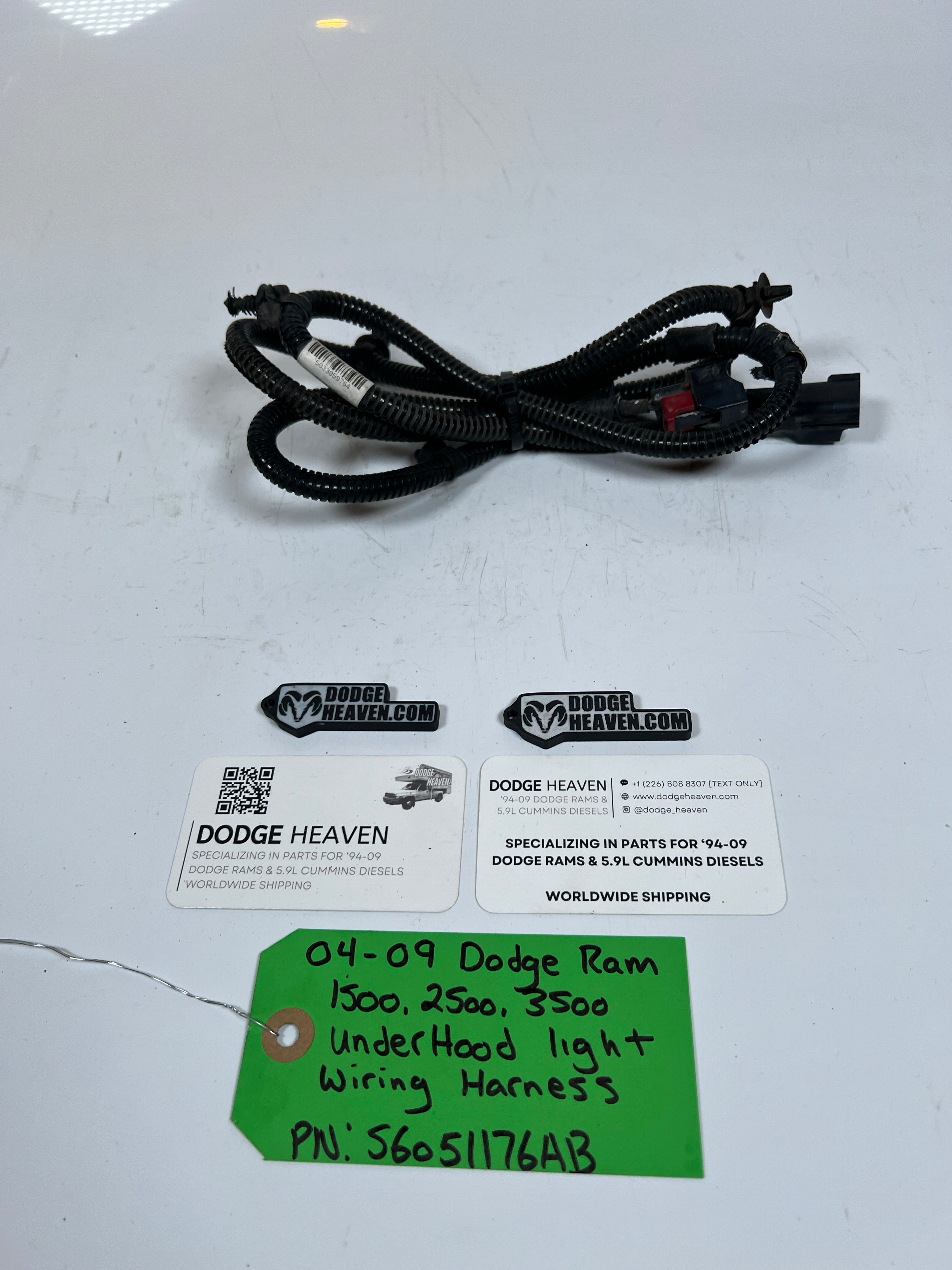 2004-2009 Dodge Ram 1500-3500 Under Hood Light Wiring Harness