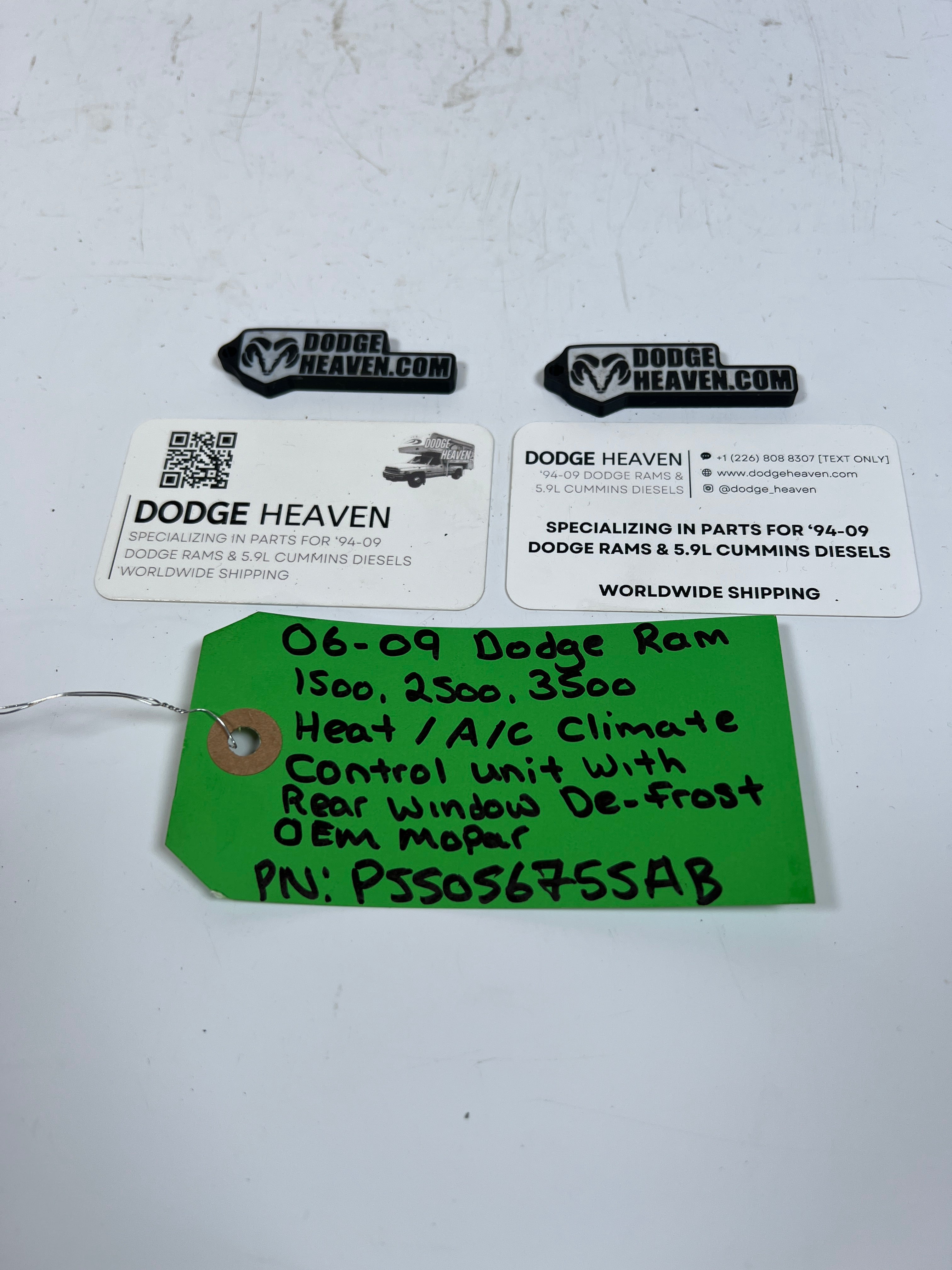 2006-2009 Dodge Ram 1500-3500 Heat A/C Climate Control W Defrost