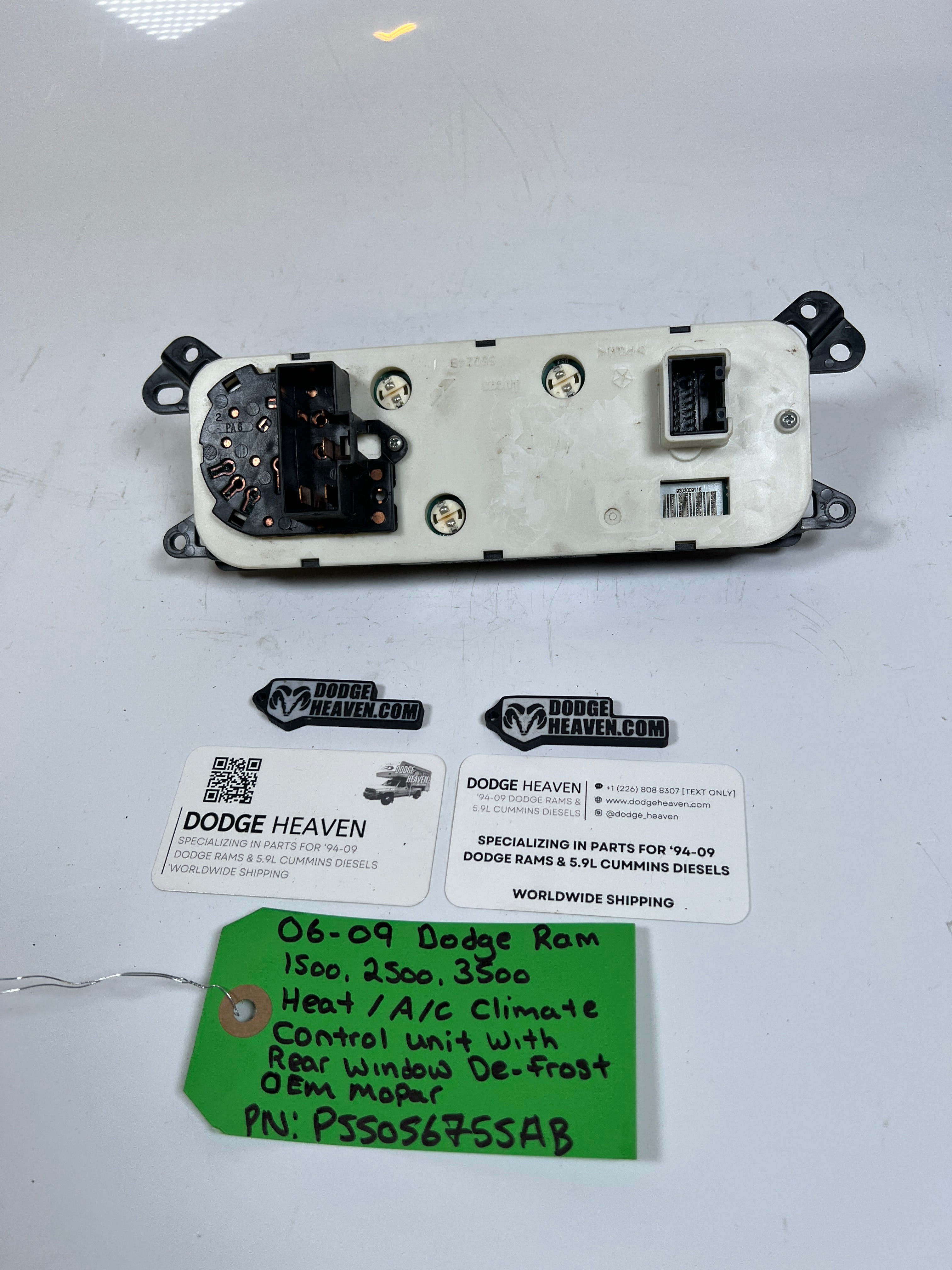 2006-2009 Dodge Ram 1500-3500 Heat A/C Climate Control W Defrost