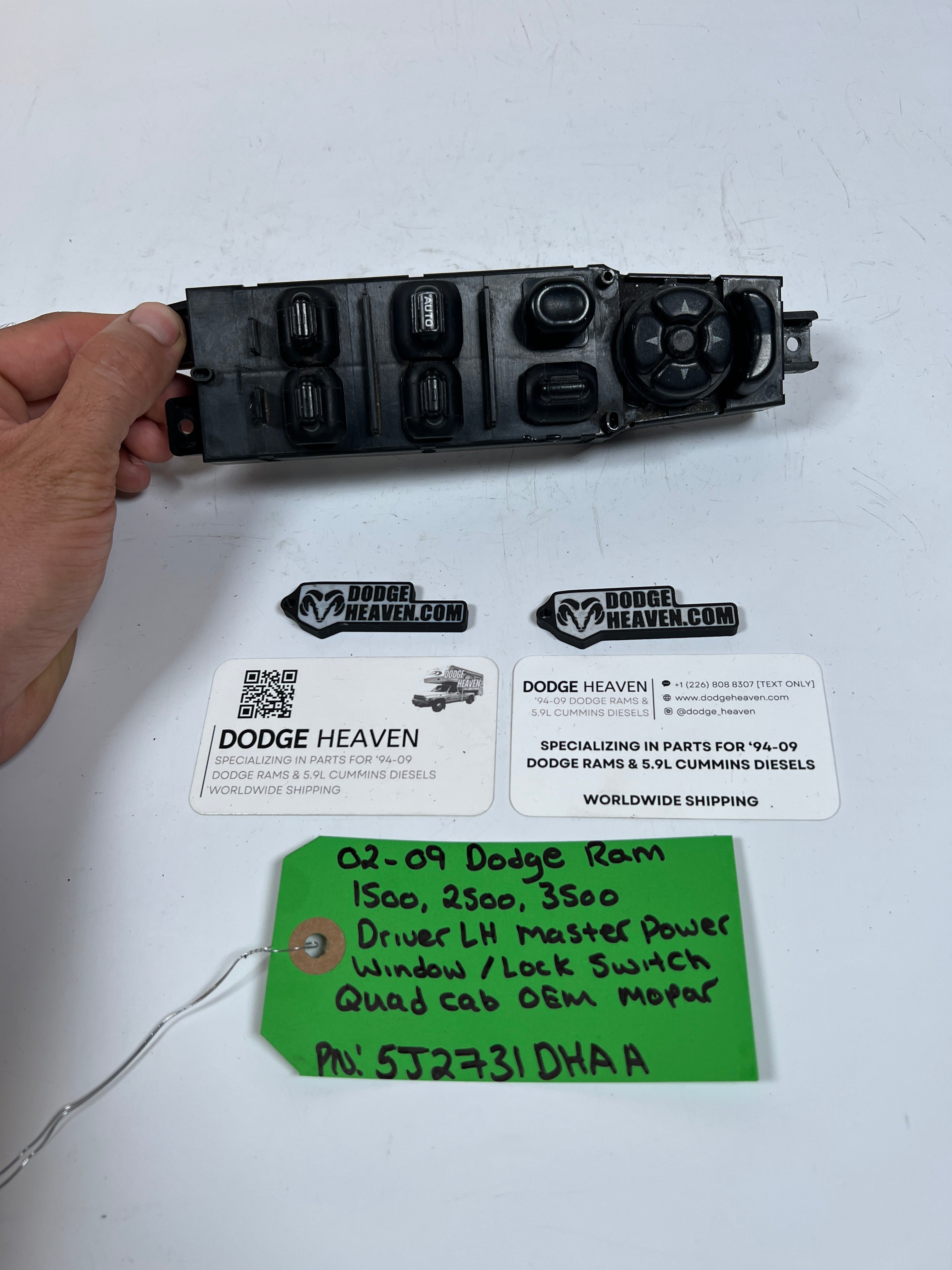 2002-2009 Dodge Ram 1500-3500 Driver Power Window / Lock Switch