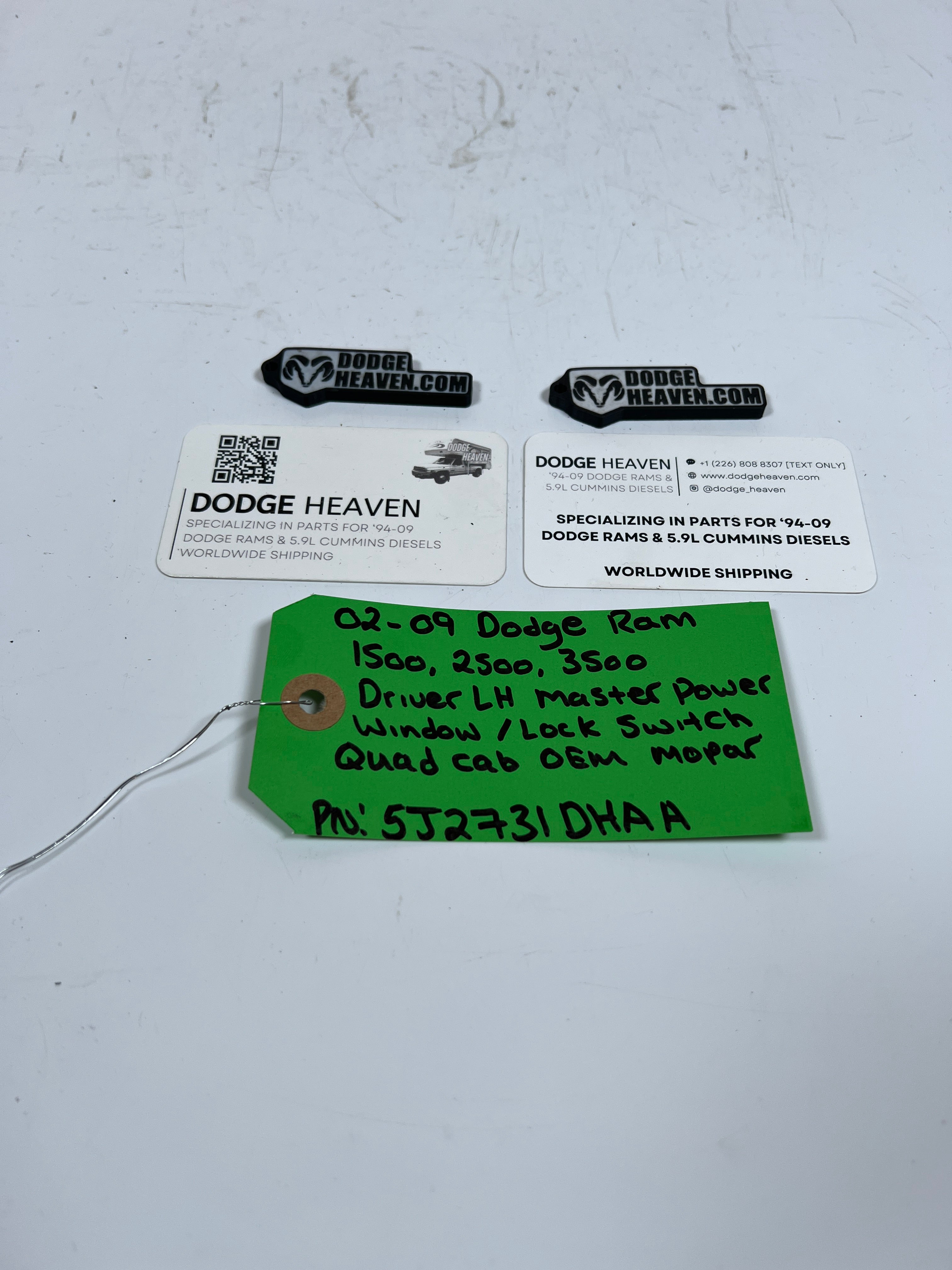 2002-2009 Dodge Ram 1500-3500 Driver Power Window / Lock Switch