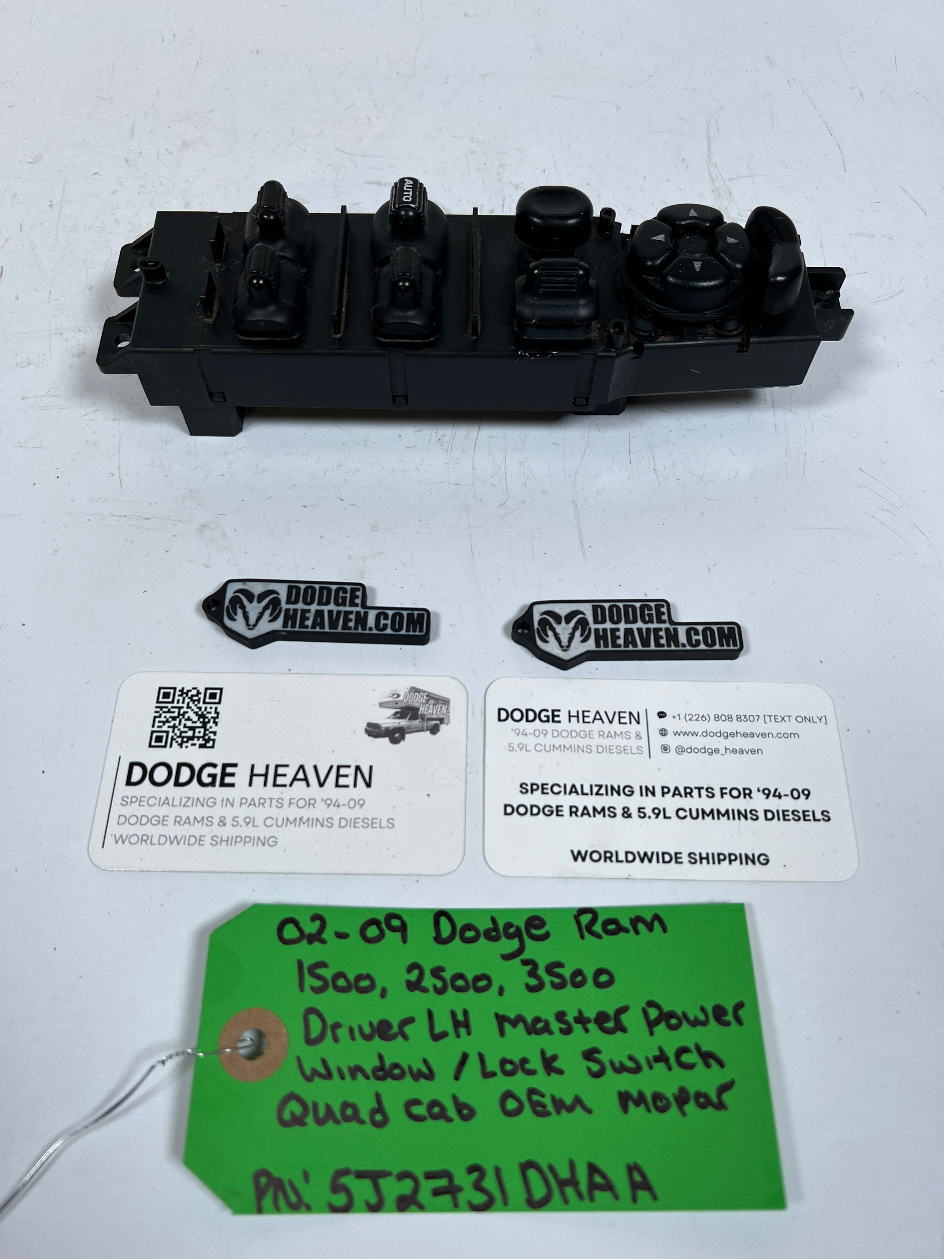 2002-2009 Dodge Ram 1500-3500 Driver Power Window / Lock Switch