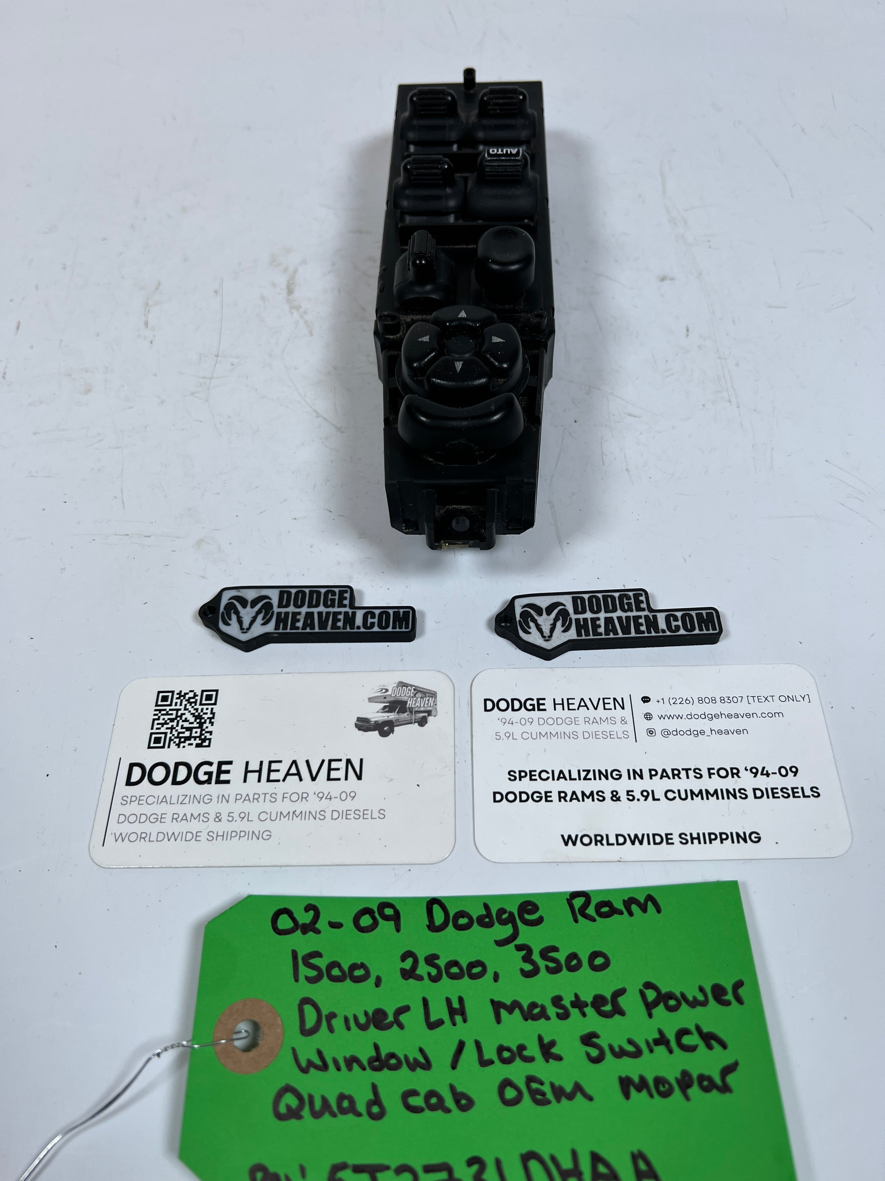 2002-2009 Dodge Ram 1500-3500 Driver Power Window / Lock Switch