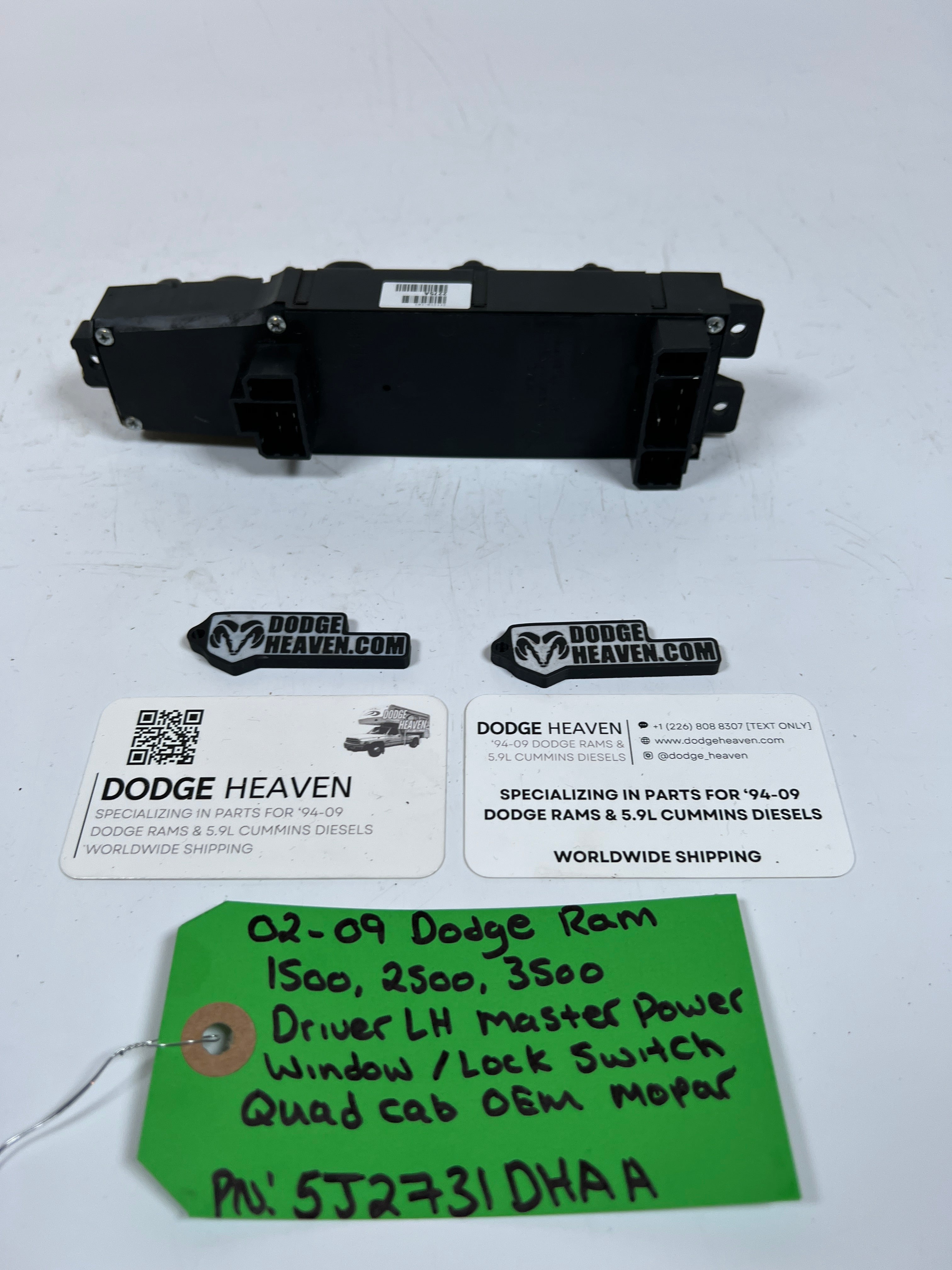 2002-2009 Dodge Ram 1500-3500 Driver Power Window / Lock Switch