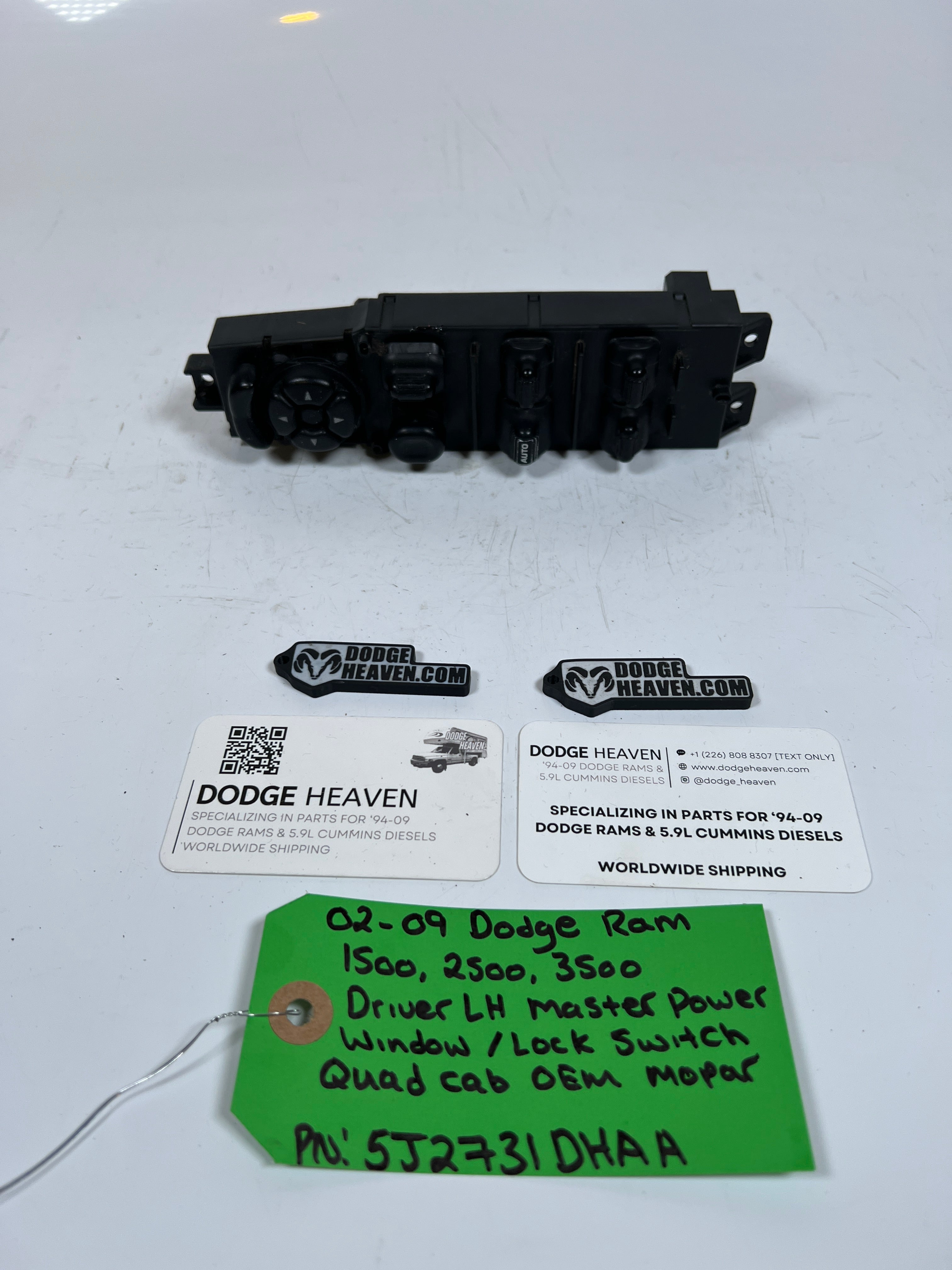 2002-2009 Dodge Ram 1500-3500 Driver Power Window / Lock Switch