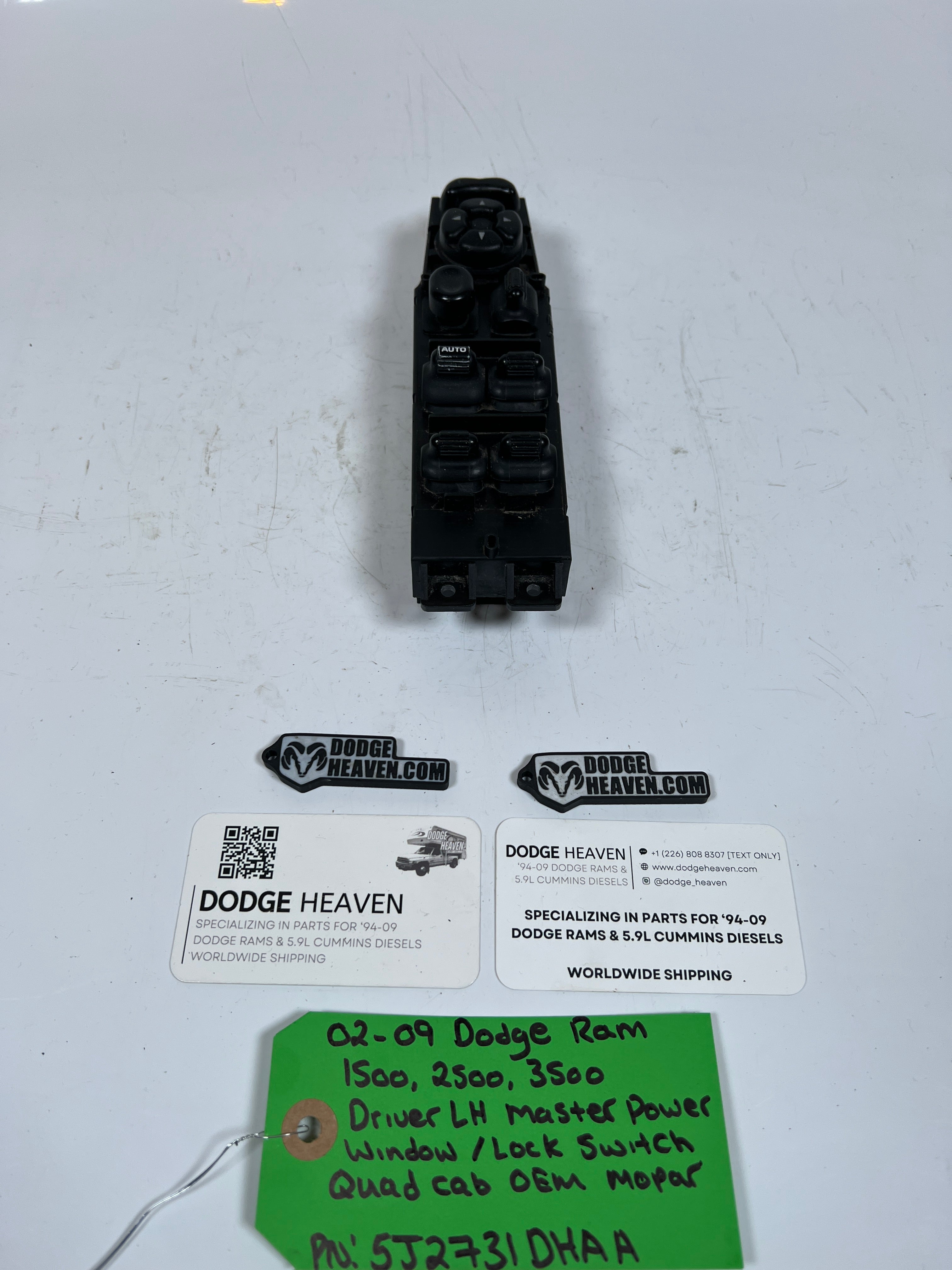 2002-2009 Dodge Ram 1500-3500 Driver Power Window / Lock Switch