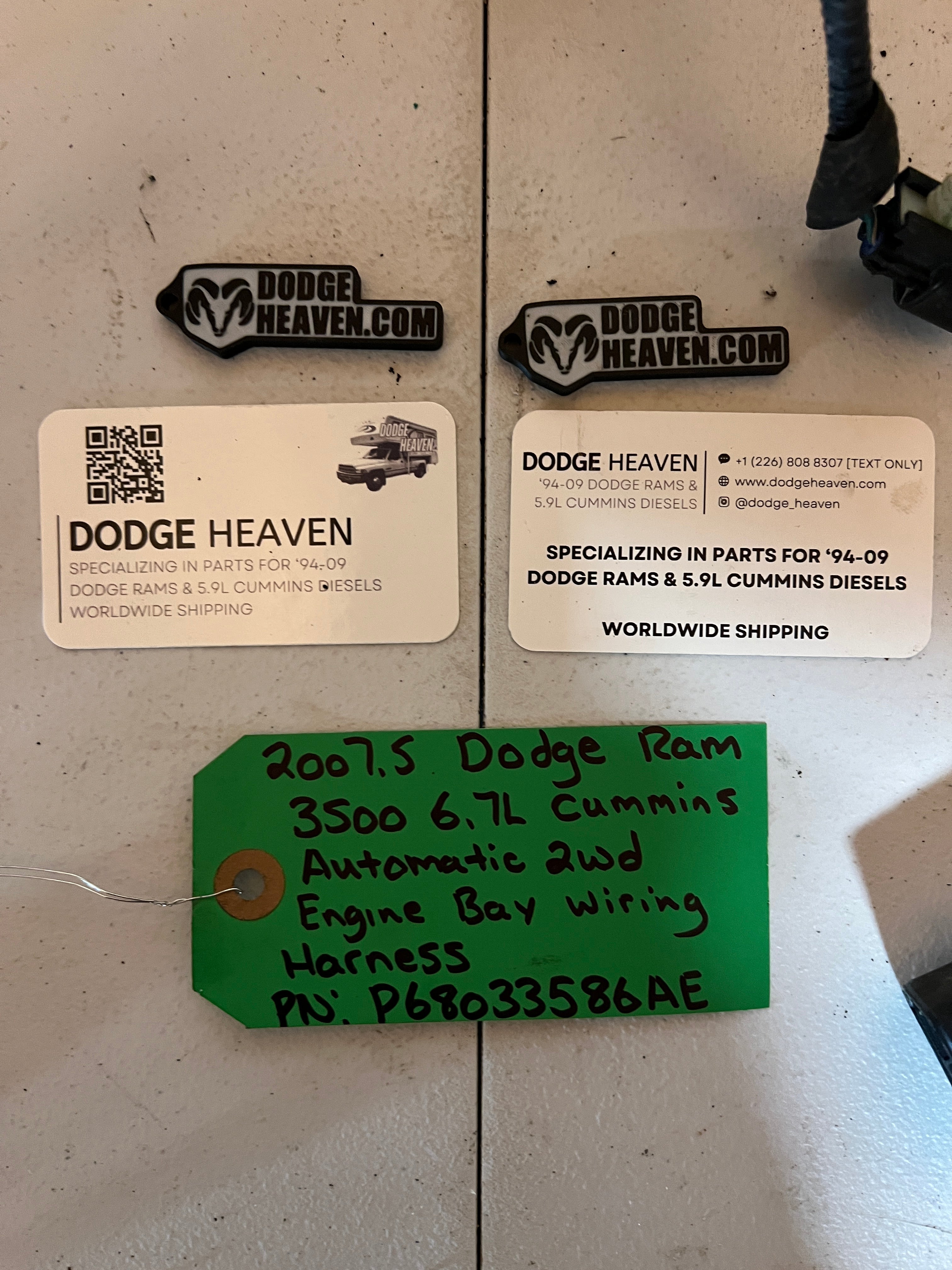 2007.5-2007.5 Dodge Ram 6.7L Cummins Engine Bay Wiring Harness