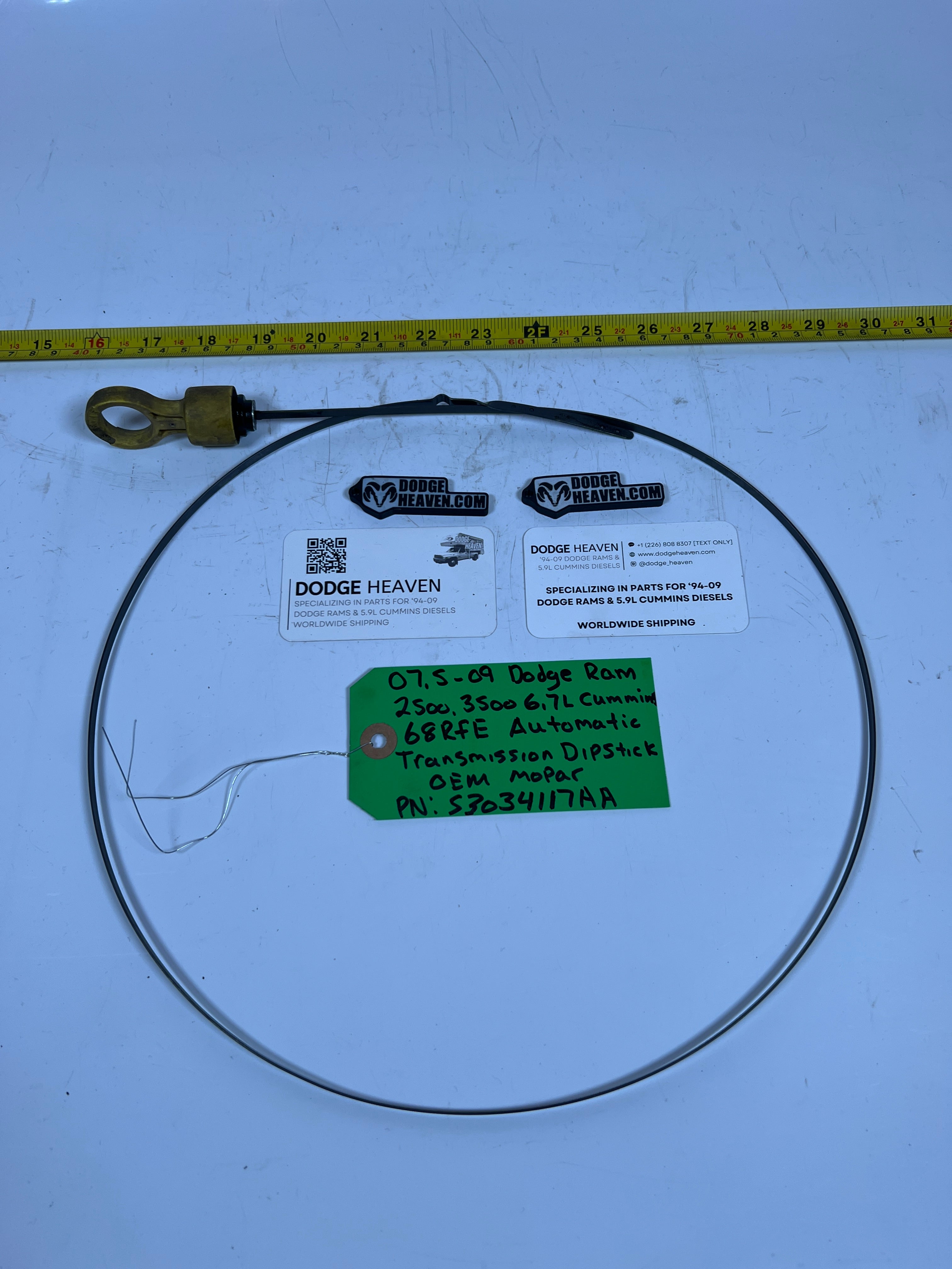 2007.5-2009 Dodge Ram 6.7L Cummins 68RFE Transmission Dipstick