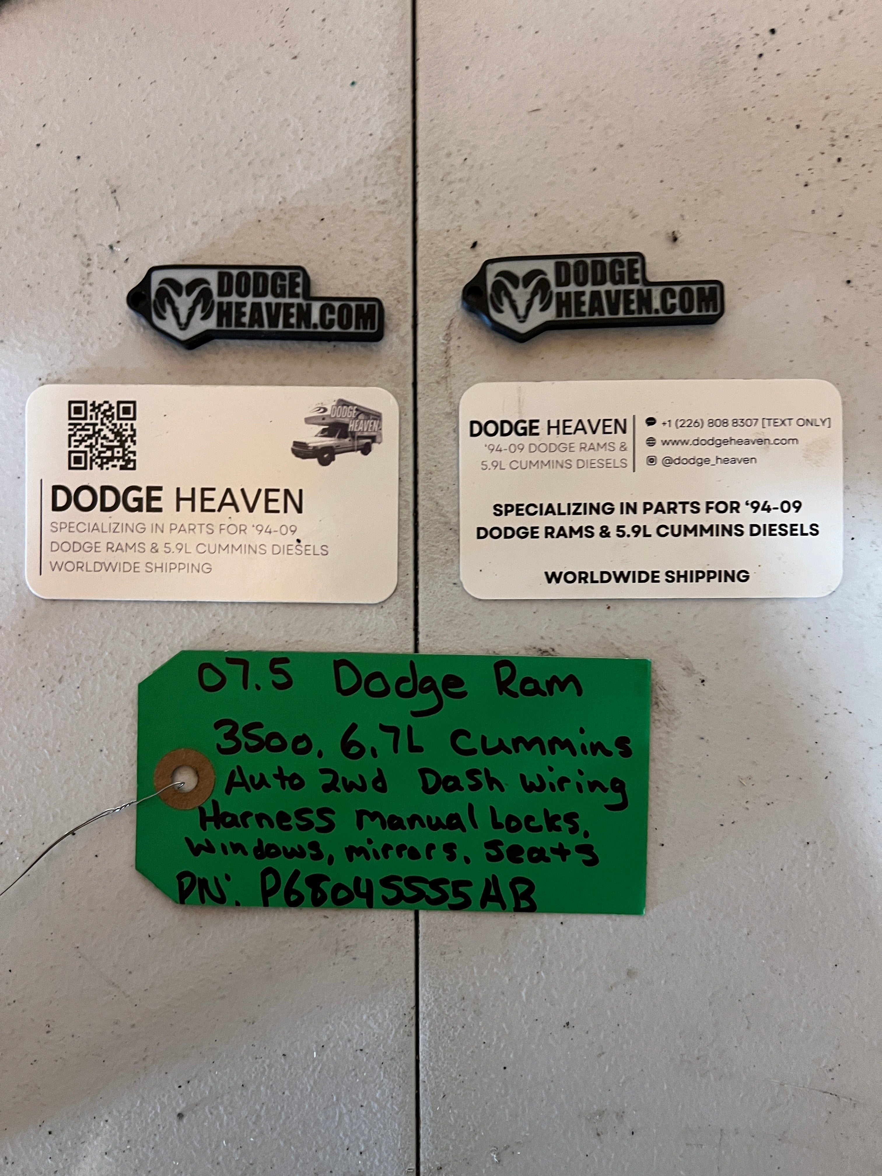 2007.5-2007.5 Dodge Ram 6.7L Cummins Dash Wiring Harness