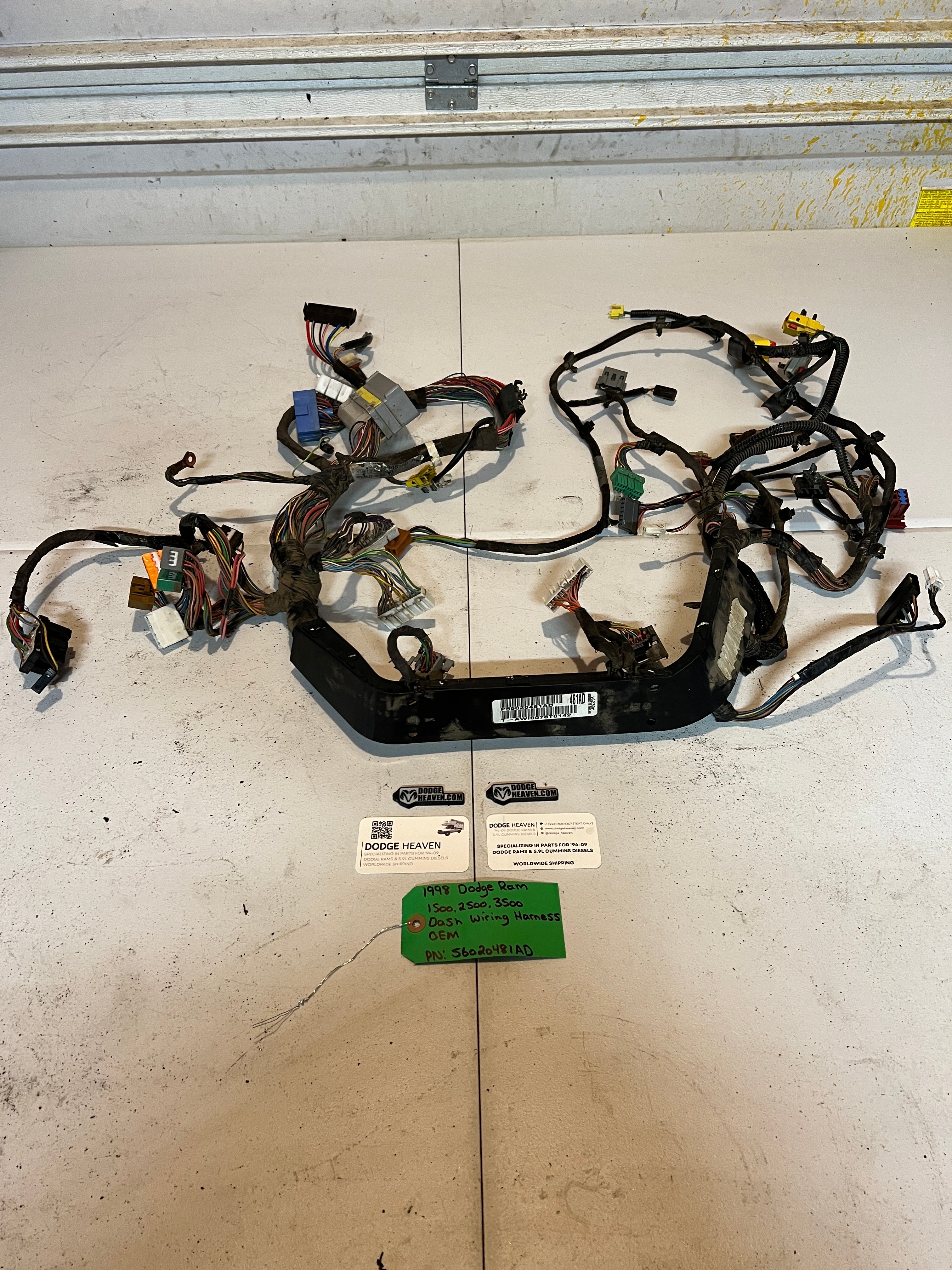 1998-1998 Dodge Ram 1500-3500 Dash Wiring Harness