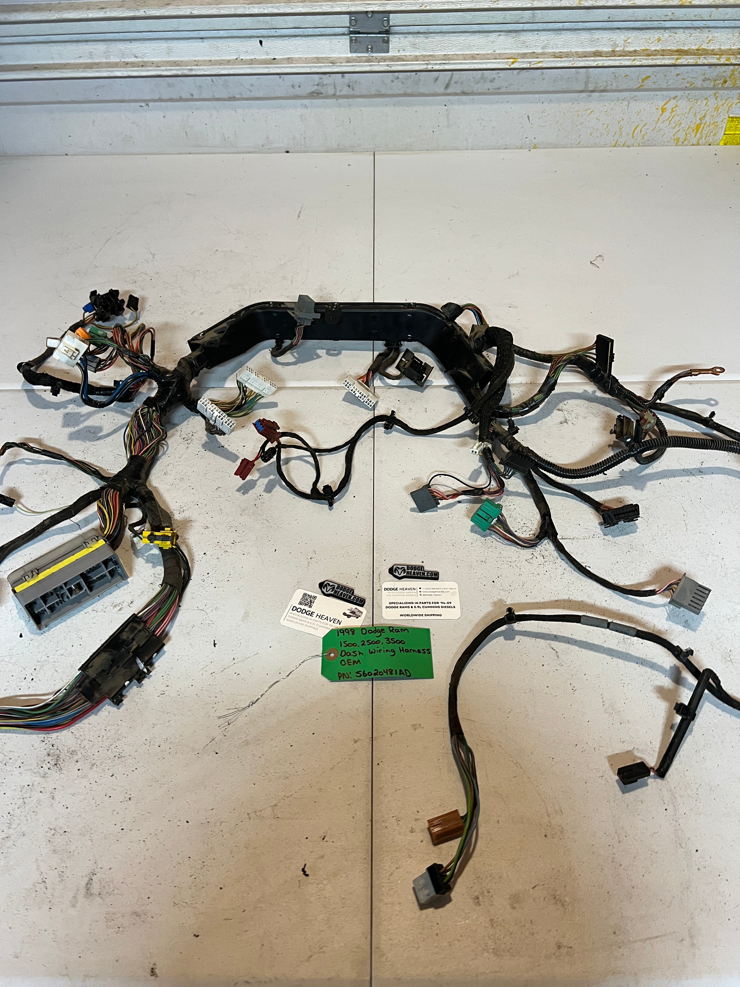 1998-1998 Dodge Ram 1500-3500 Dash Wiring Harness