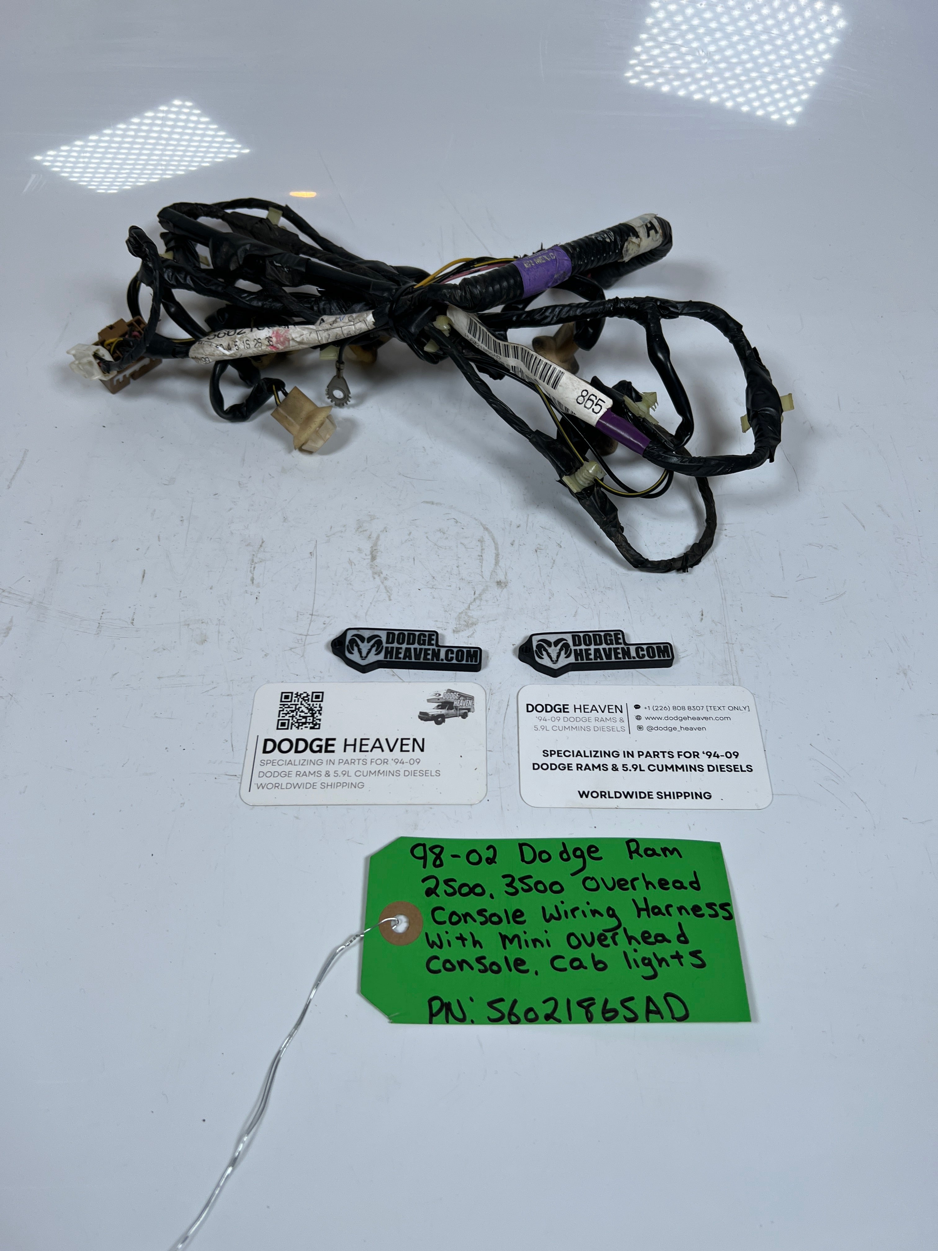 1998-2002 Dodge Ram 2500 3500 Cab Light Wiring Harness