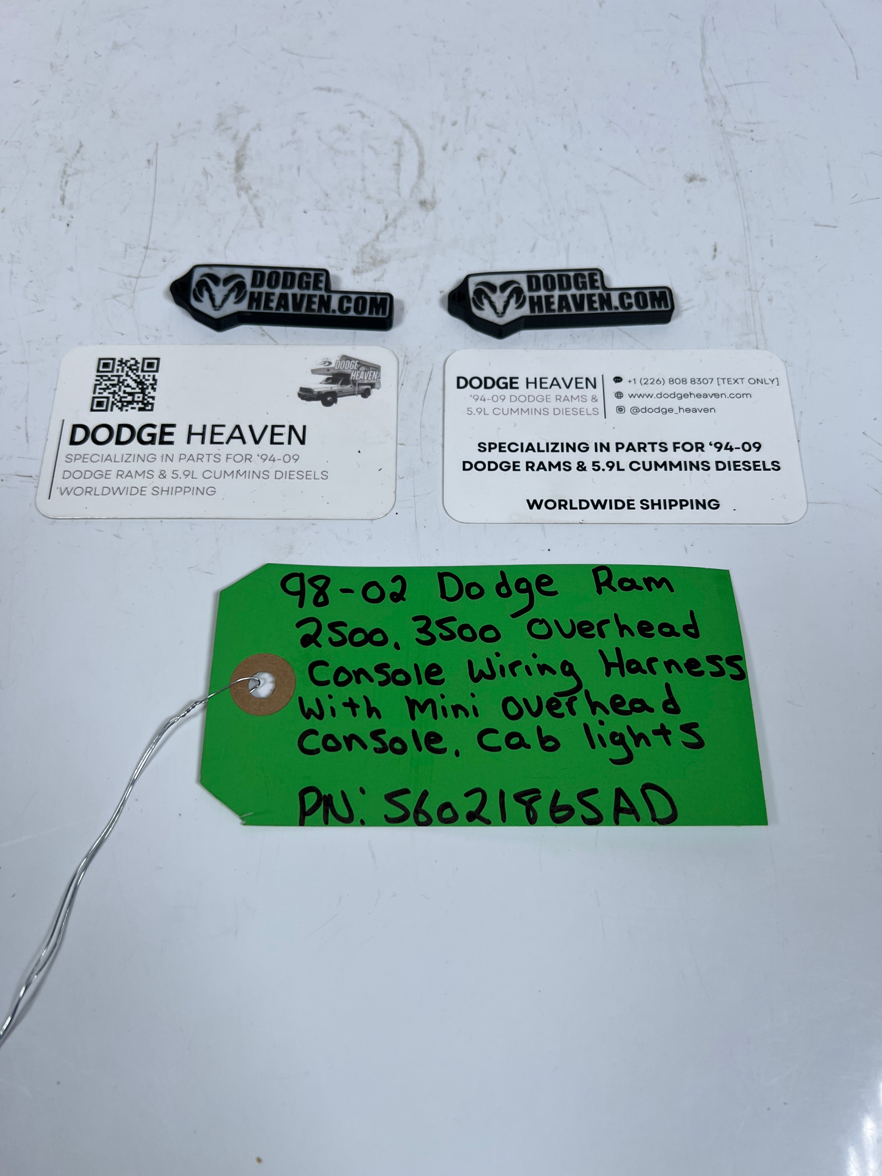 1998-2002 Dodge Ram 2500 3500 Cab Light Wiring Harness