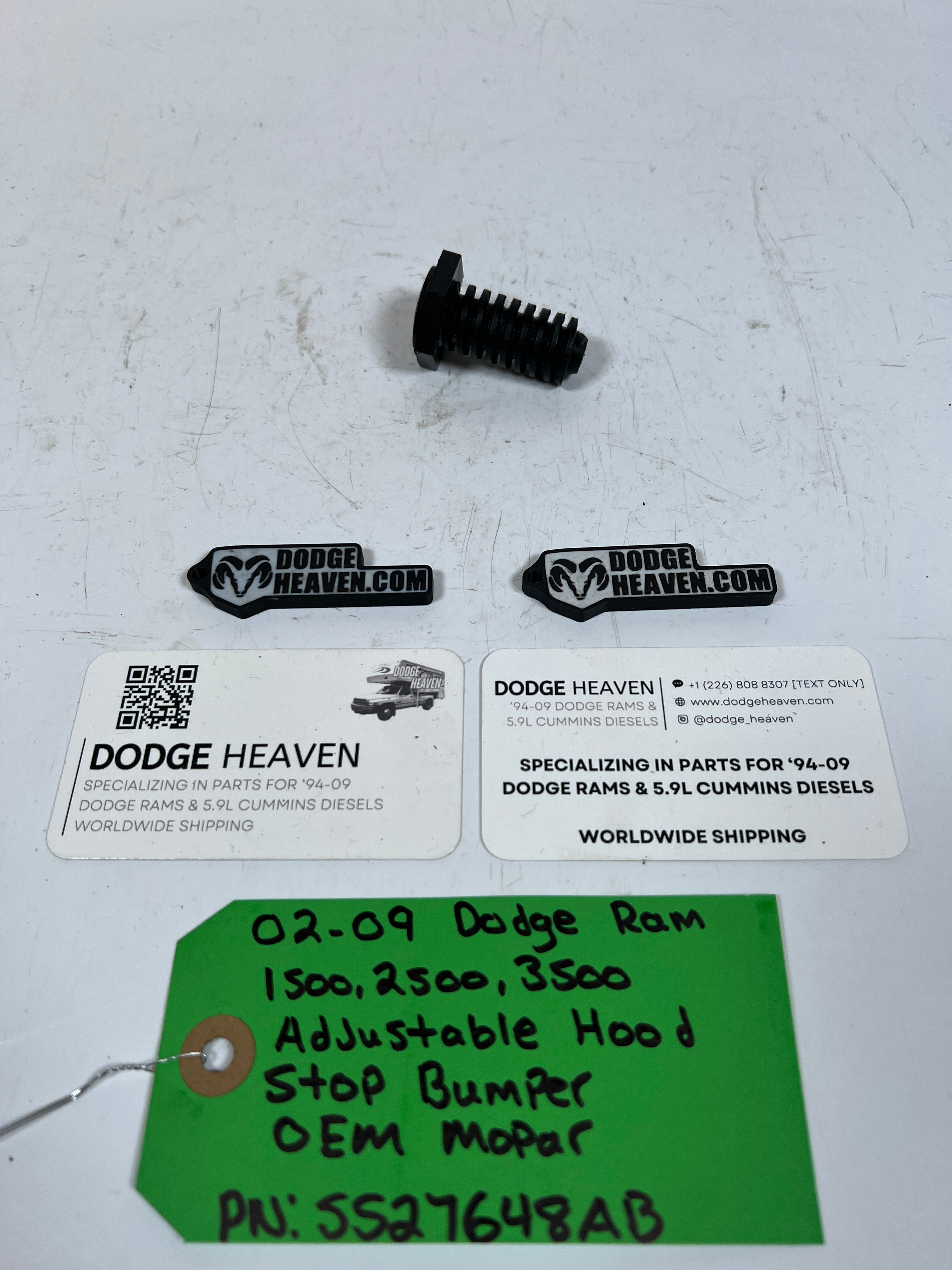 2002-2009 Dodge Ram 1500-3500 Adjustable Hood Stop / Bumper