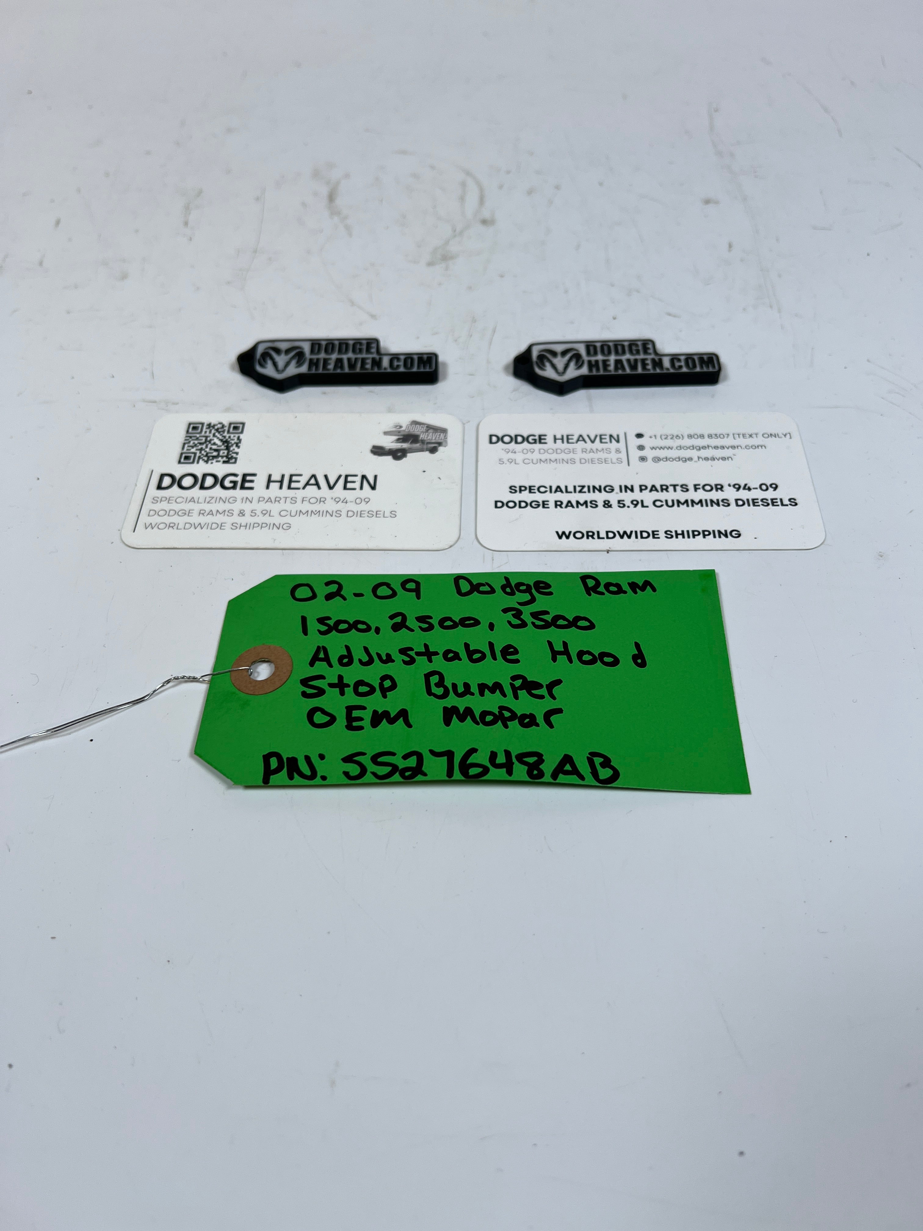 2002-2009 Dodge Ram 1500-3500 Adjustable Hood Stop / Bumper