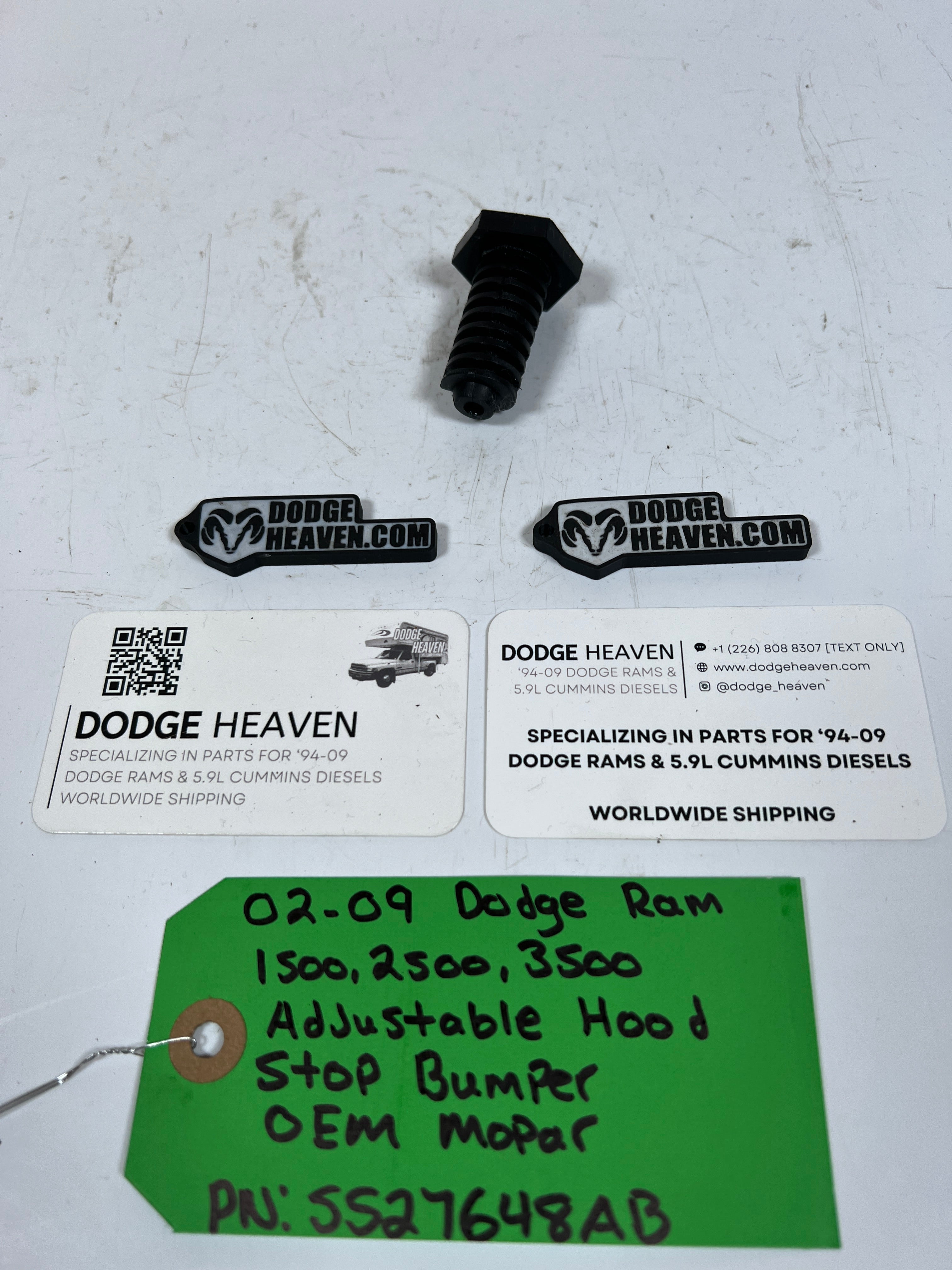 2002-2009 Dodge Ram 1500-3500 Adjustable Hood Stop / Bumper