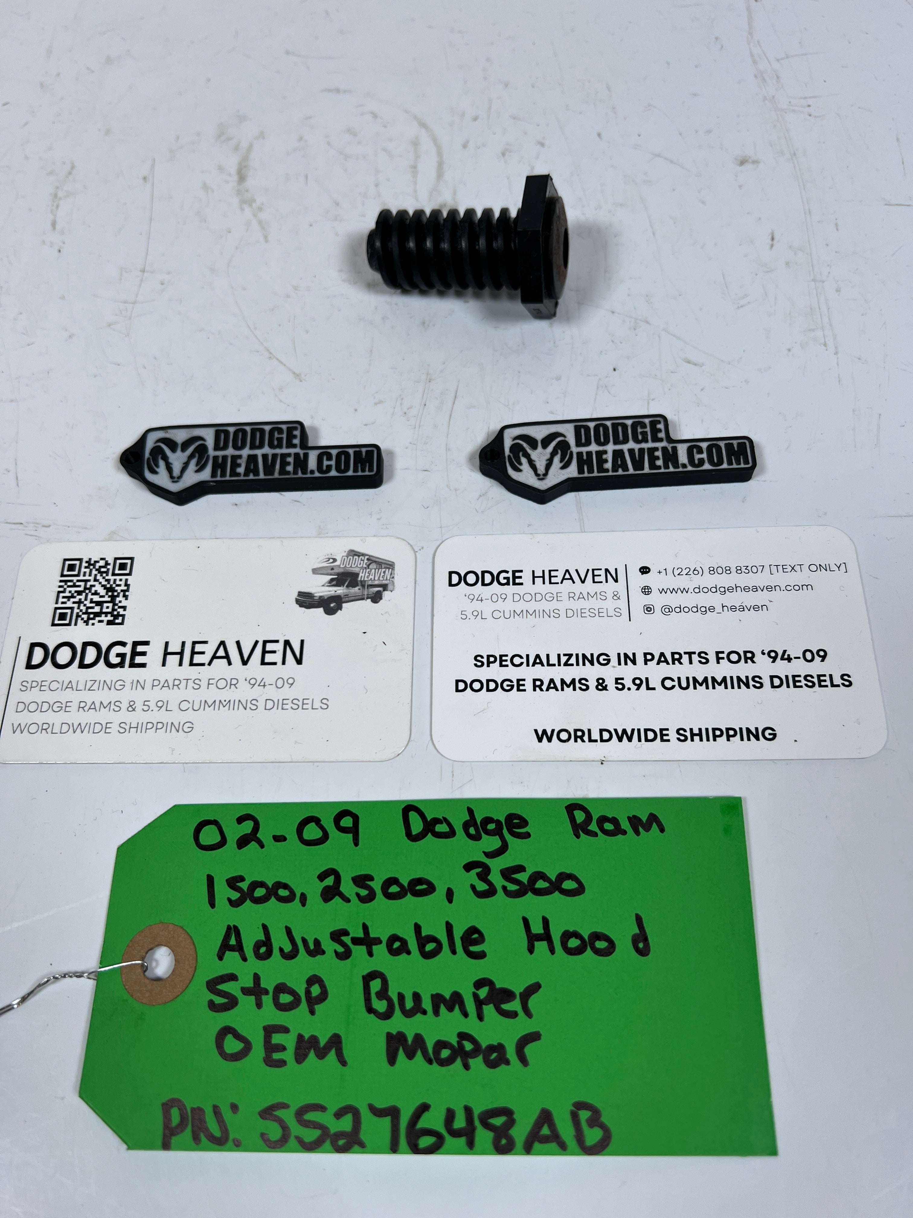 2002-2009 Dodge Ram 1500-3500 Adjustable Hood Stop / Bumper